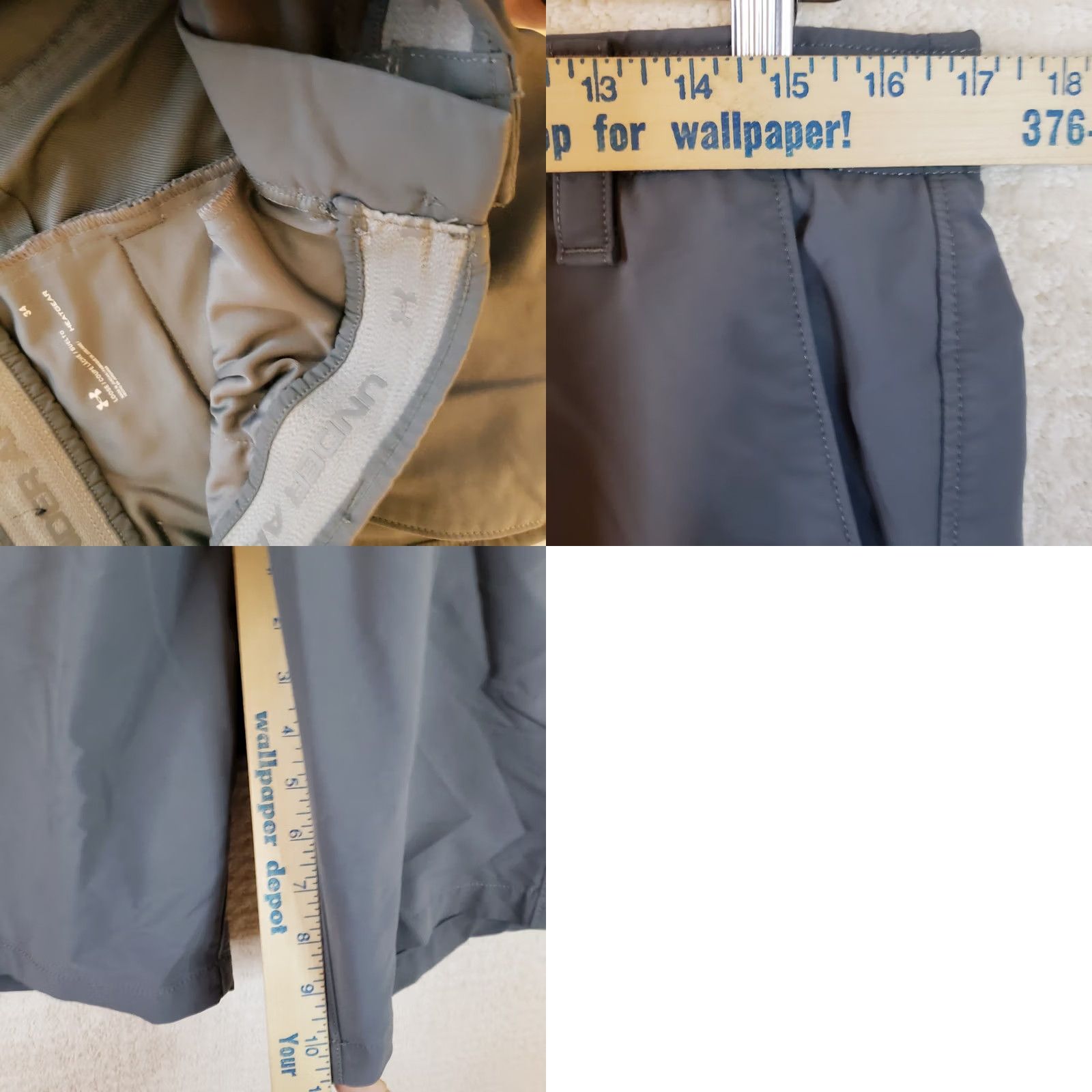 Under Armour Under Armour Shorts Mens 34 Gray Golf Performance Stretch Flat Front Quick Dry Size US 34 / EU 50 - 9 Thumbnail