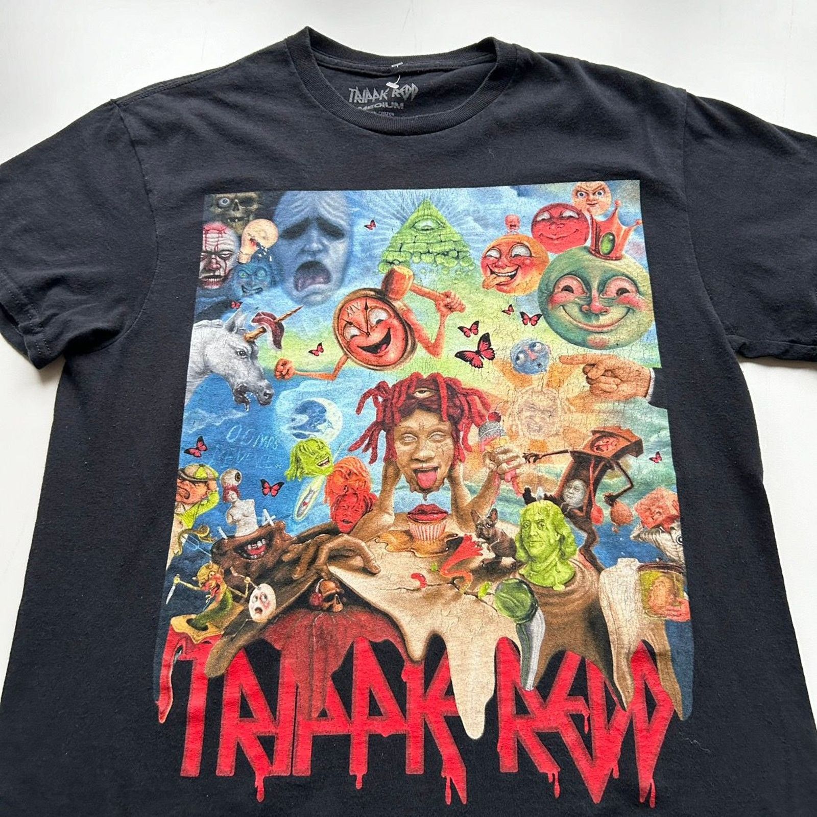 Rap Tees Trippie Redd Tour Graphic Hip Hop Rap T Shirt Medium Black Size US M / EU 48-50 / 2 - 2 Thumbnail