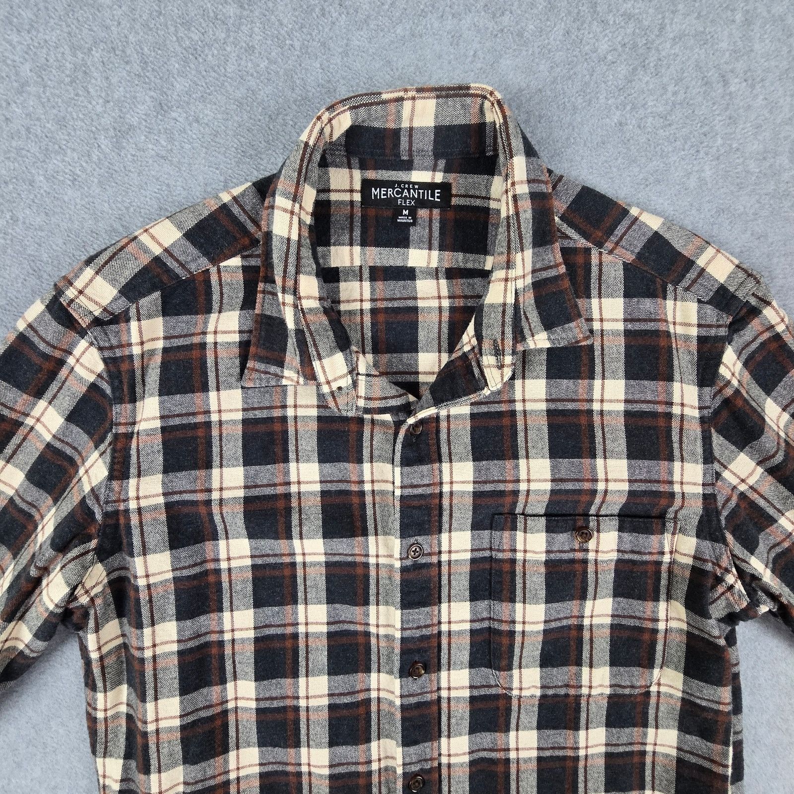J.Crew J. Crew Mercantile Shirt Medium Brown Flannel Elbow Patches Size US M / EU 48-50 / 2 - 6 Thumbnail