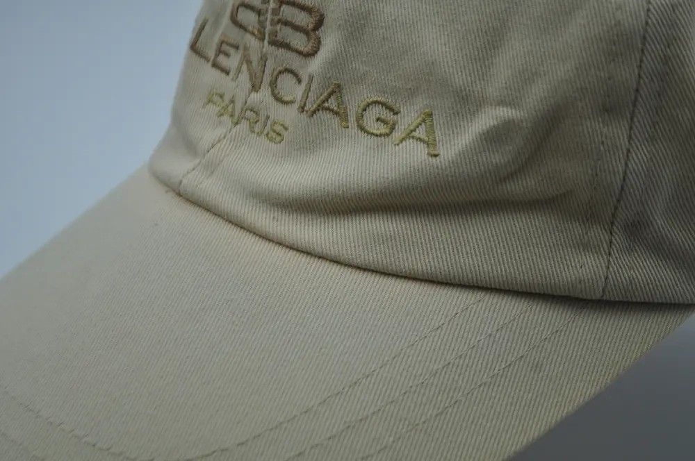 Balenciaga Vintage Balenciaga cap 90s cap beige Size ONE SIZE - 5 Thumbnail