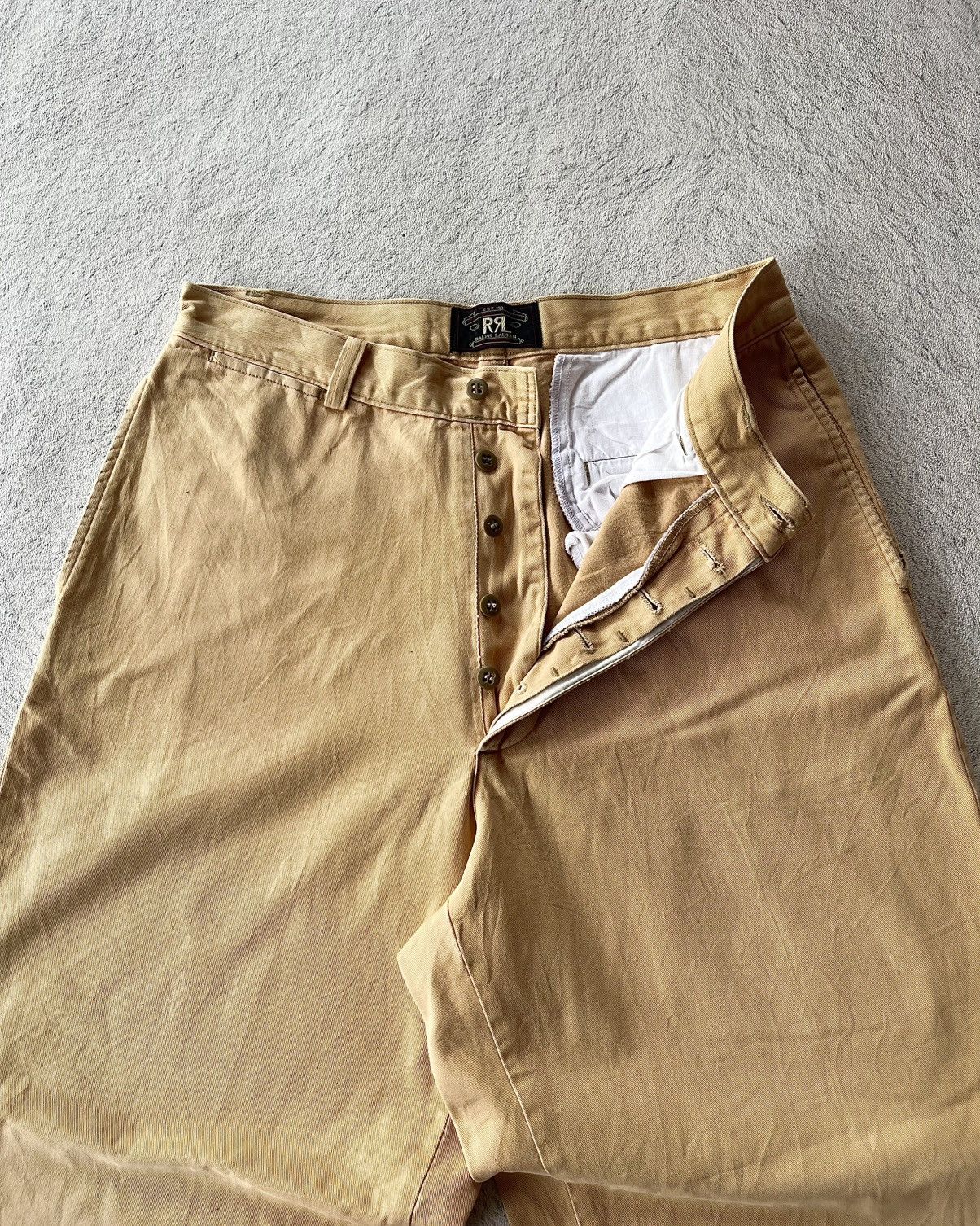 RRL Ralph Lauren 90s RRL Khaki Chino Wide Leg Fit Size US 30 / EU 46 - 3 Thumbnail