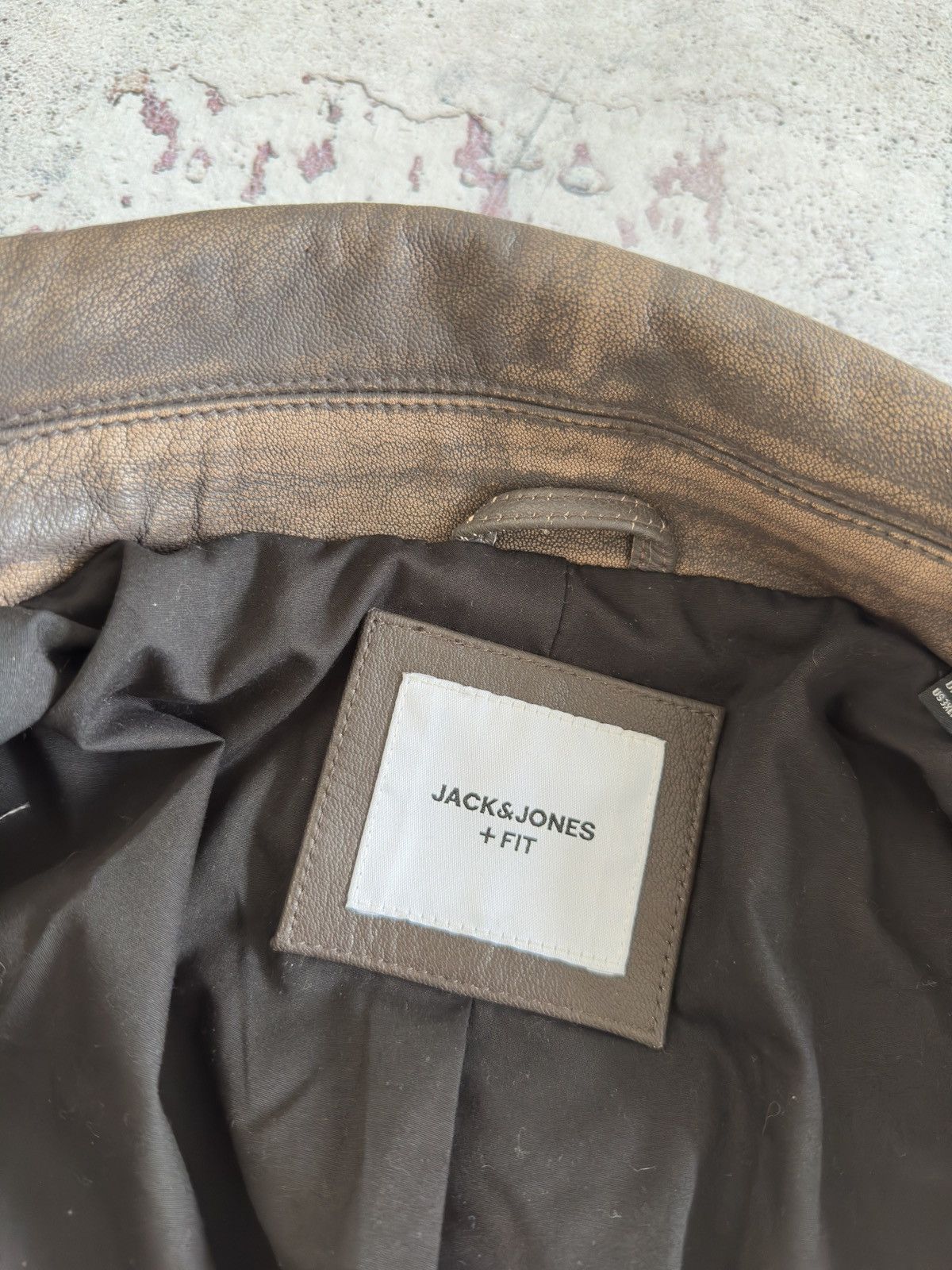 Jack & Jones Jack & Jones Goat Leather Brown Jacket Size 3XL Size US XXL / EU 58 / 5 - 10 Thumbnail