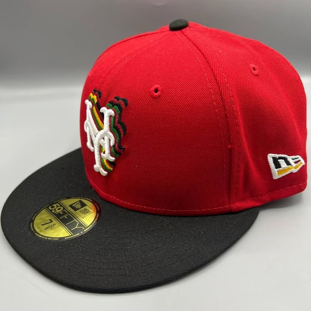 New Era New York Mets Hat Men 7 5/8 Red 59Fifty New Era Fitted Cap Size ONE SIZE - 3 Thumbnail