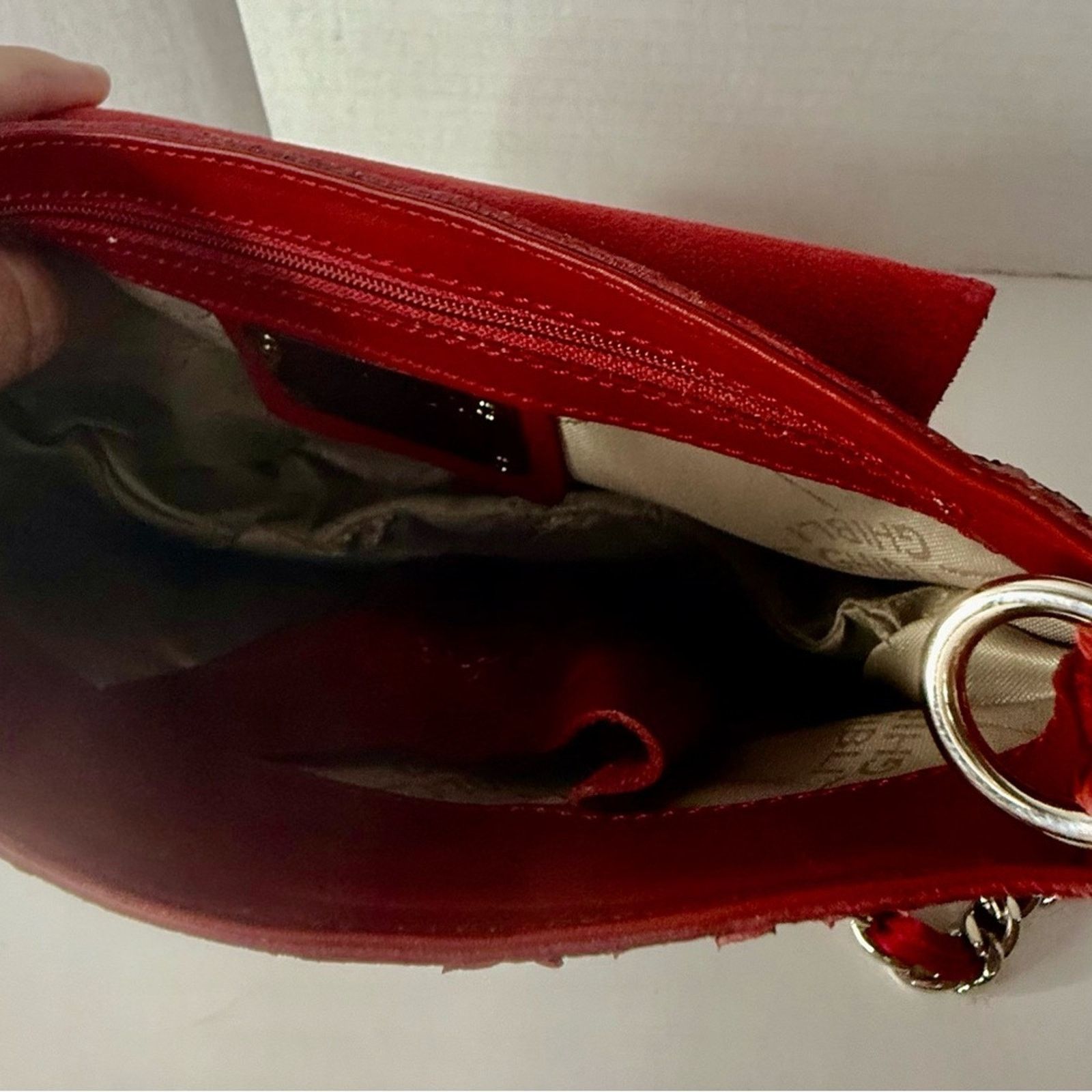 & Other Stories Ghilbi Red Snakeskin Crossbody Bag w?removable strap and tag Size ONE SIZE - 9 Thumbnail
