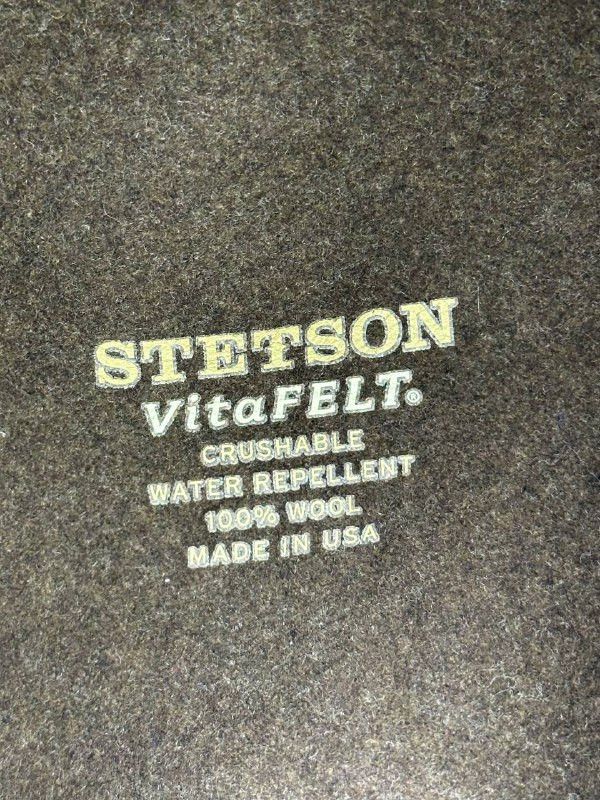 Stetson Stetson VitaFelt Wool Felt Fedora Hat Olive Green Size ONE SIZE - 8 Thumbnail