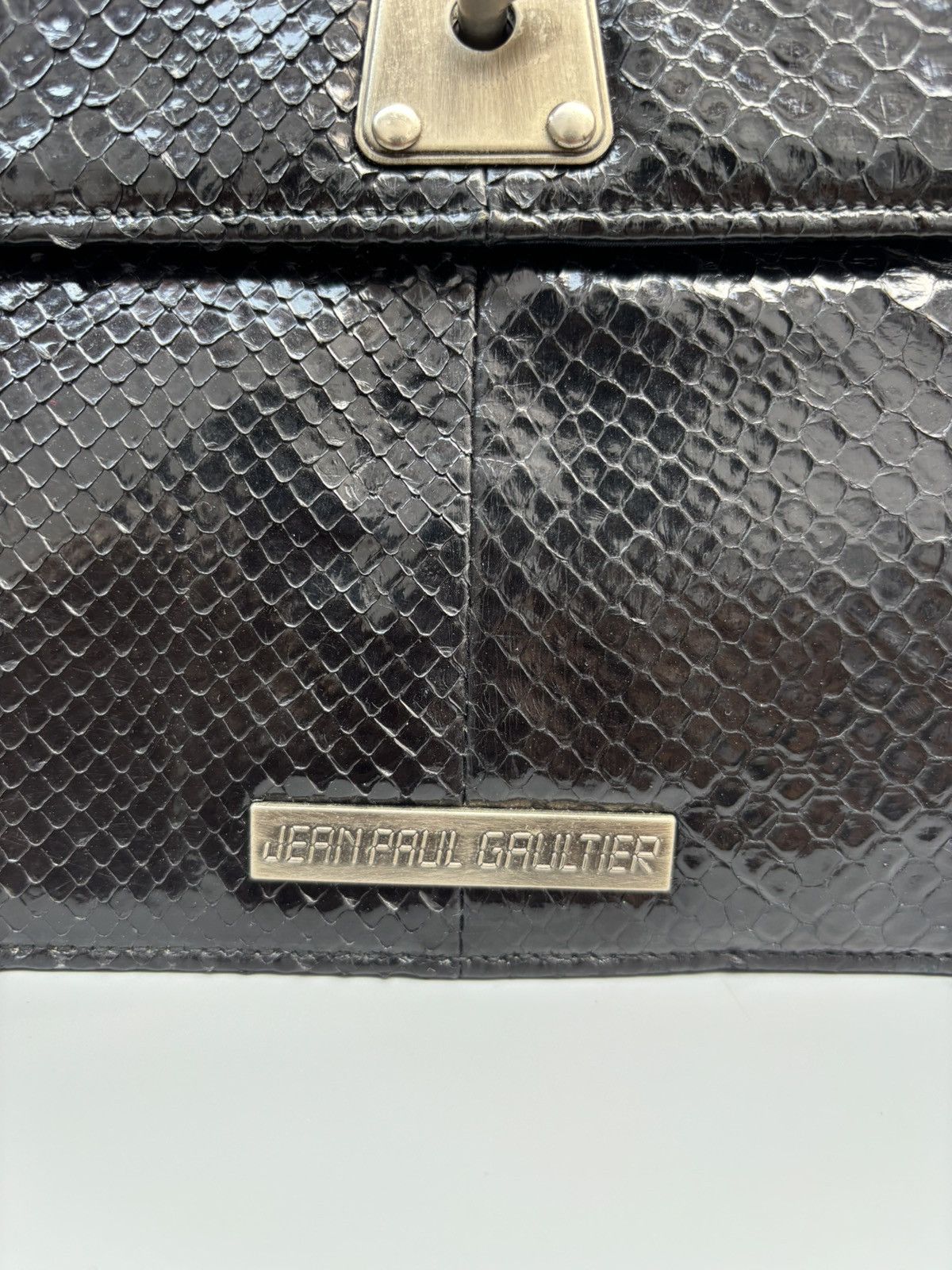 Jean Paul Gaultier Archive Jean Paul Gaultier - Top Handle Snakeskin Mini Bag Size ONE SIZE - 7 Thumbnail