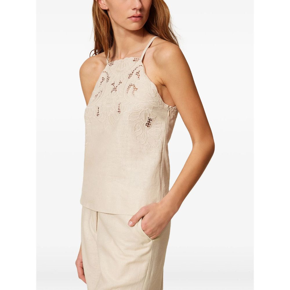 TWINSET Twinset NEUTRALS Tops - Blouses Size S / US 4 / IT 40 - 1 Thumbnail
