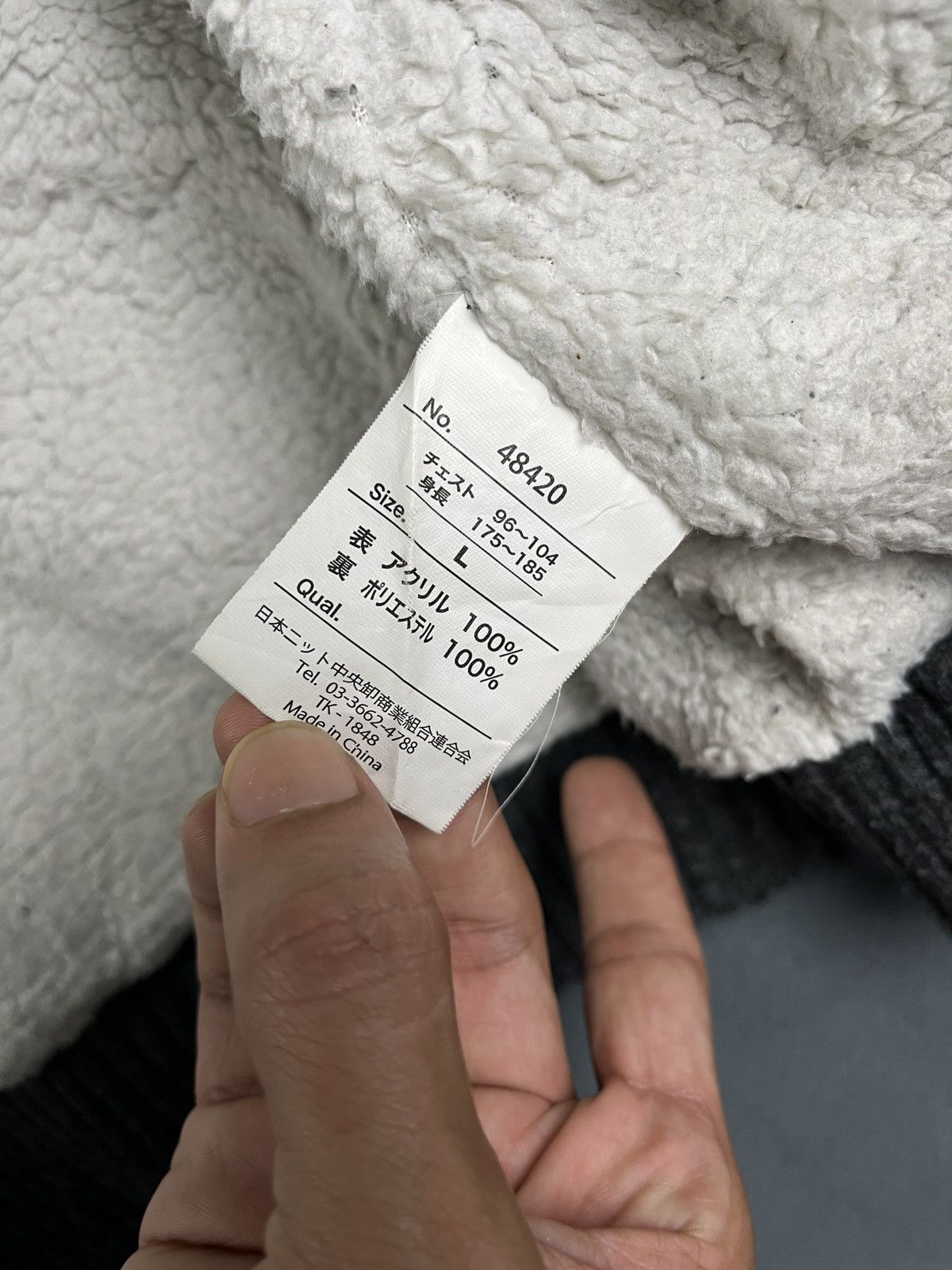 Aran Isles Knitwear × Homespun Knitwear × Vintage KNIT ZIP UP SWEATER TURTLE NECK MOOSE DESIGN Size US L / EU 52-54 / 3 - 10 Thumbnail