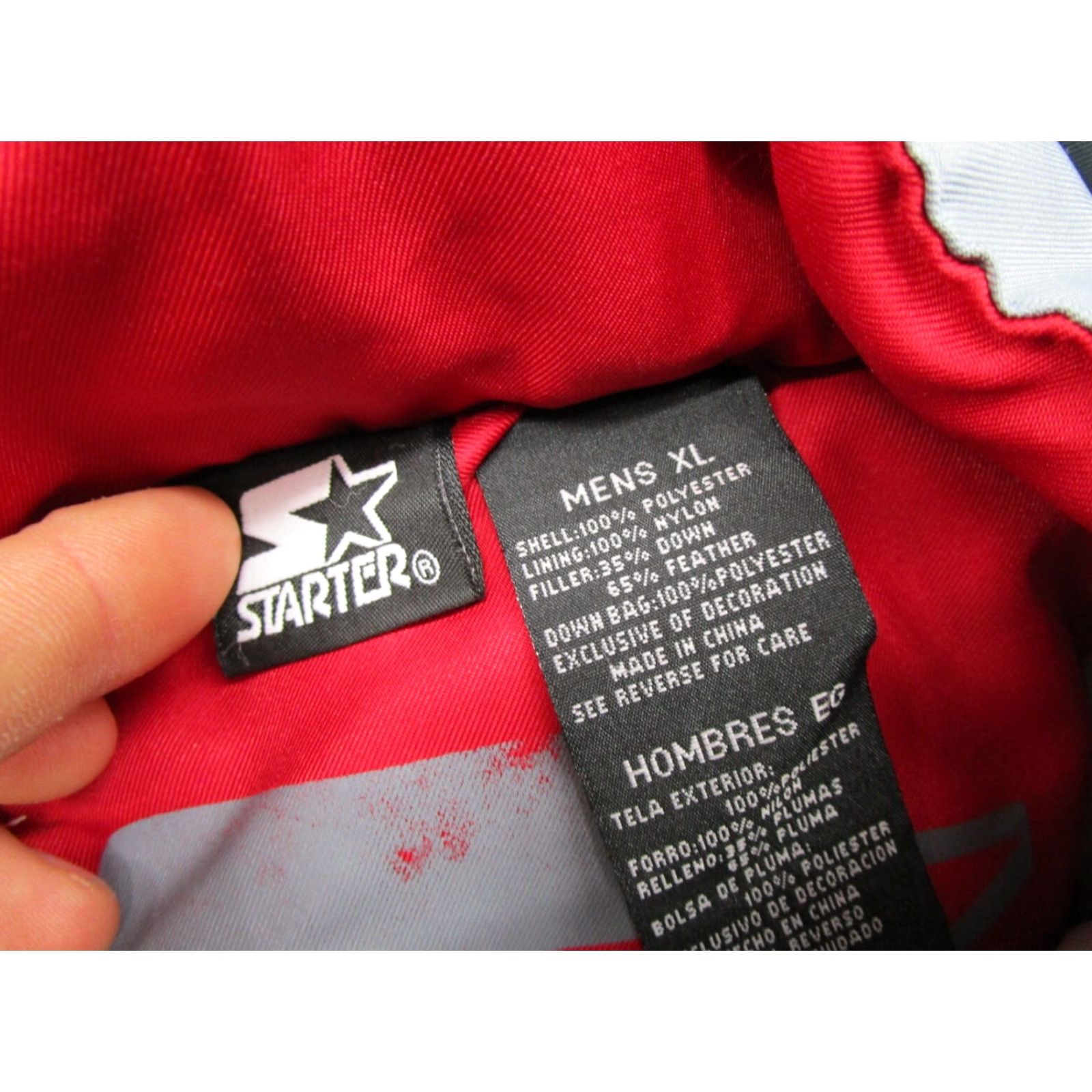 Starter VINTAGE Starter Jacket XL Gray Insulated Full Zip Winter Men’s Read Size US XL / EU 56 / 4 - 2 Thumbnail