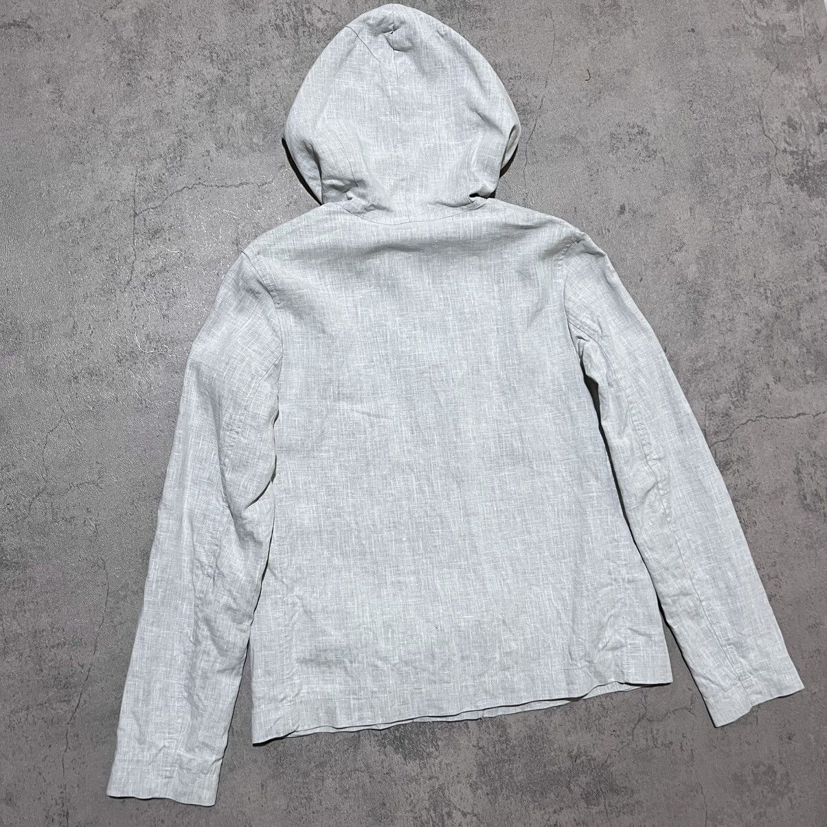 Mandarina Duck Technical Aluminum Linen Hooded Jacket Arcteryx Gorp Style Size US XXS / EU 40 - 10 Thumbnail