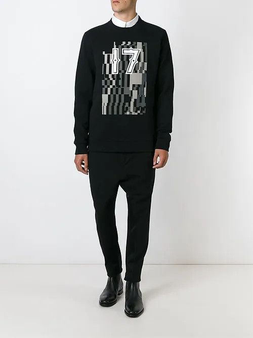Givenchy Black Camo 17 Print Sweatshirt Size US M / EU 48-50 / 2 - 4 Thumbnail