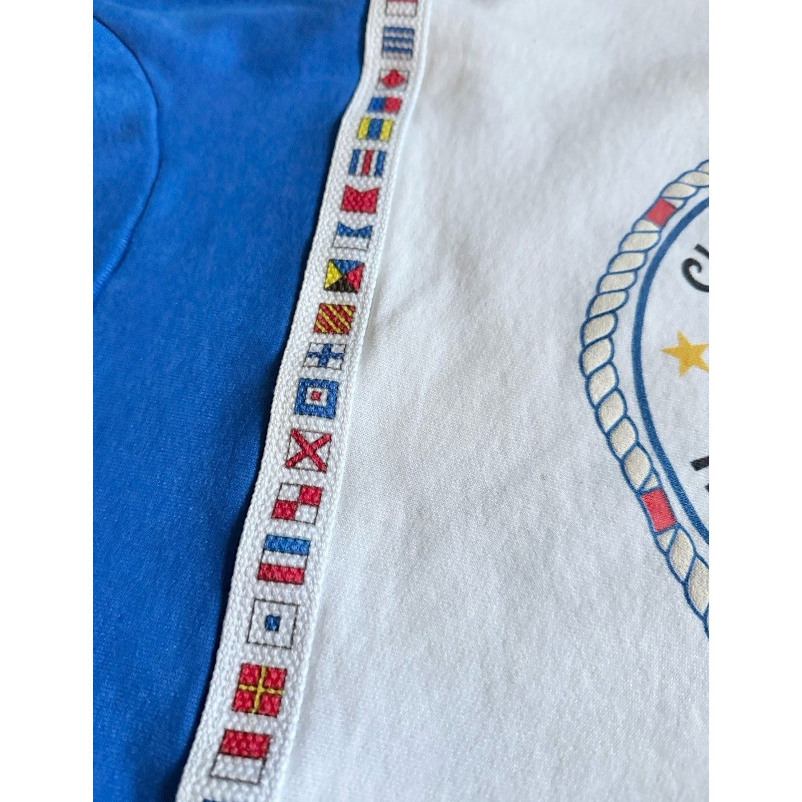 The Unbranded Brand Vintage 90s Sailboat Nautical Flag Print Sweatshirt USA M Size US M / EU 48-50 / 2 - 4 Thumbnail