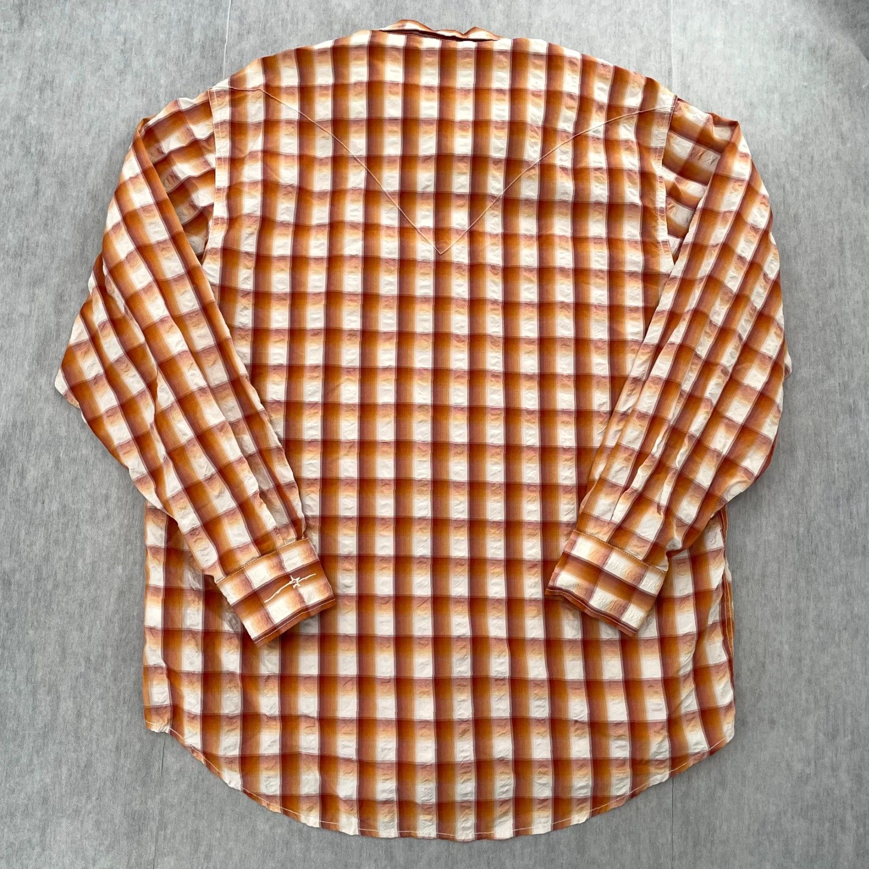 Vintage VINTAGE Ryan Michael Western Shirt Men Large Plaid Snap Button Collared Western Cowboy 90s Mens Size US L / EU 52-54 / 3 - 2 Thumbnail