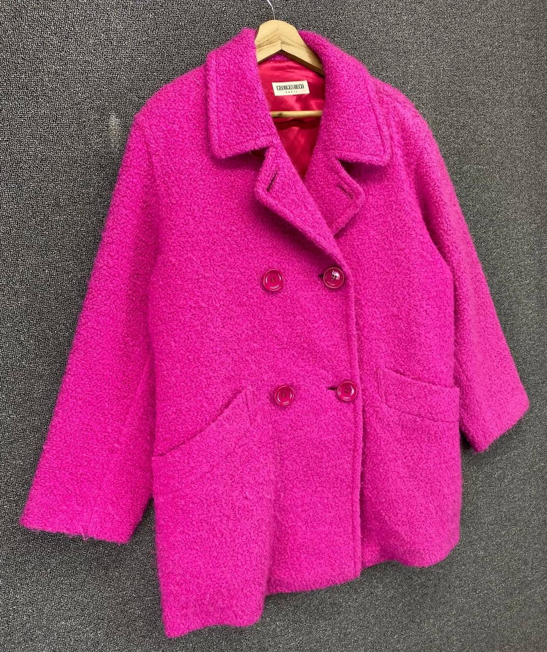 George Vintage George Rech Paris Wool Coat Jacket Size L / US 10 / IT 46 - 2 Thumbnail