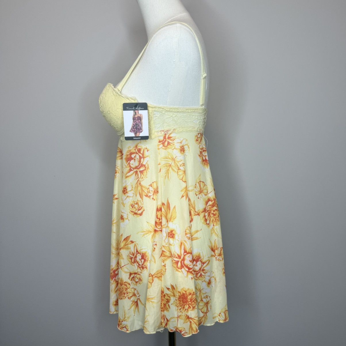 Other French Affair Anise Flower Lace Robe - Yellow Floral M Size M / US 6-8 / IT 42-44 - 2 Thumbnail