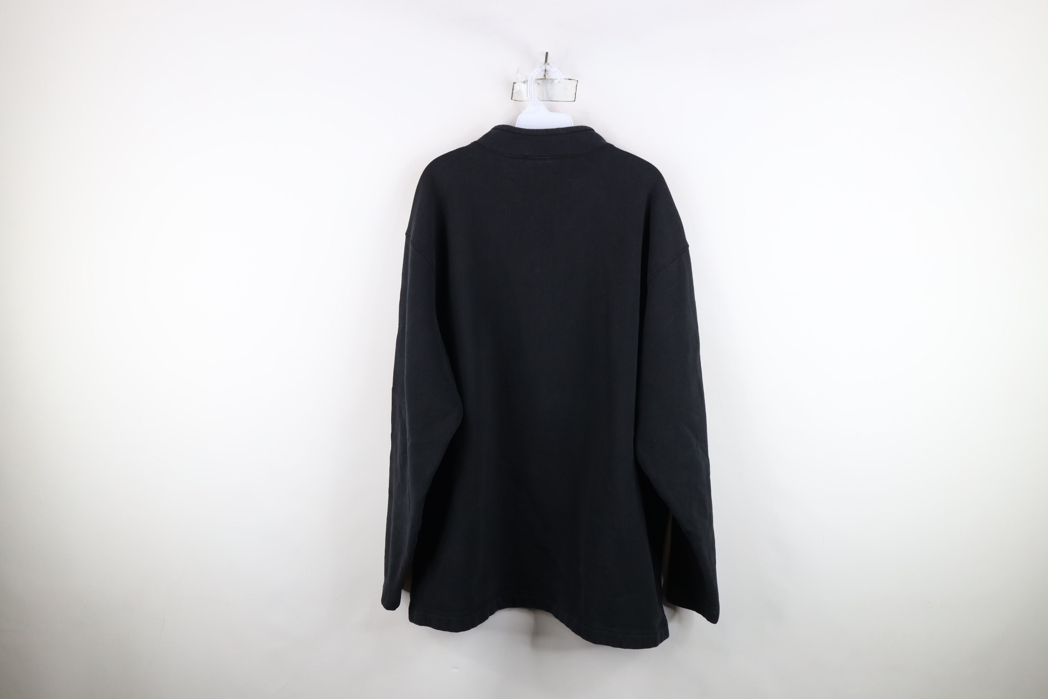 Woolrich Woolen Mills Vintage 90s Woolrich Half Zip Pullover Sweatshirt Black Size US XXL / EU 58 / 5 - 12 Thumbnail