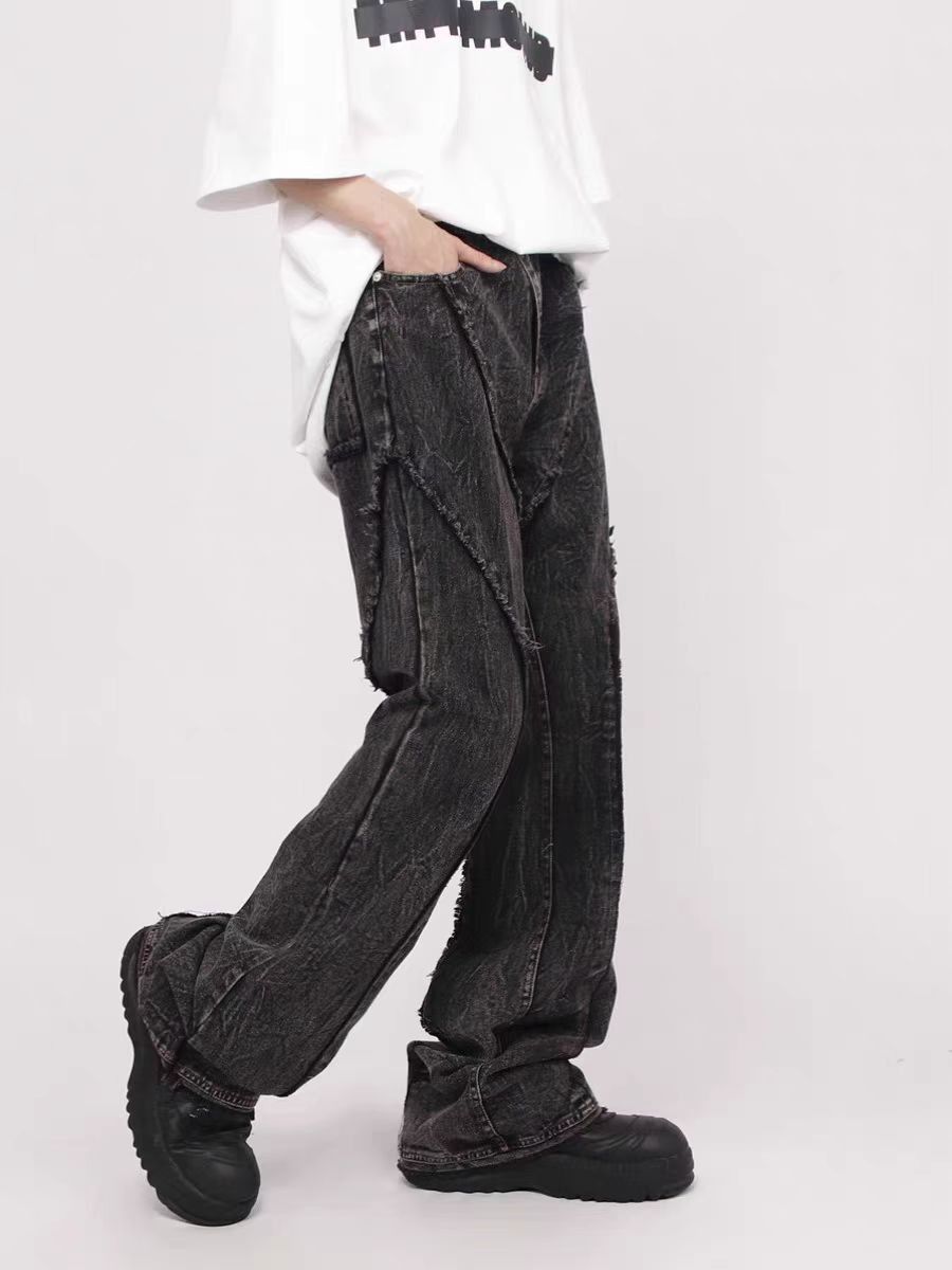 Japanese Brand × Jean Punk Street Style Raw Edge Design Jeans Size US 30 / EU 46 - 3 Thumbnail
