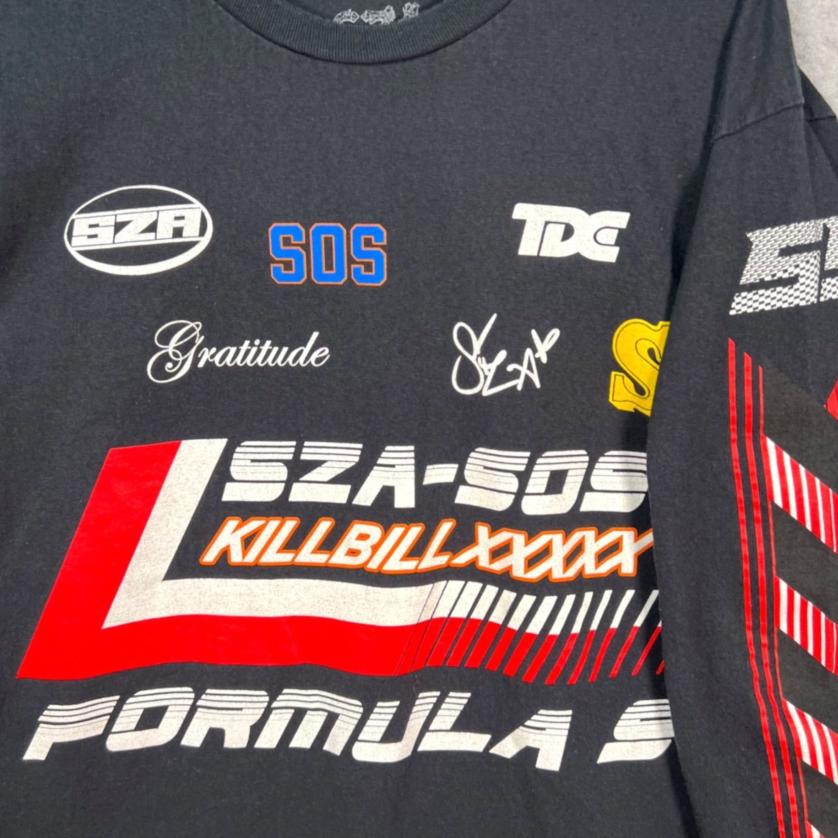 Vintage VINTAGE SZA SOS Kill Bill Formula S Long Sleeve Graphic T Shirt Black Mens Large Size US L / EU 52-54 / 3 - 4 Thumbnail
