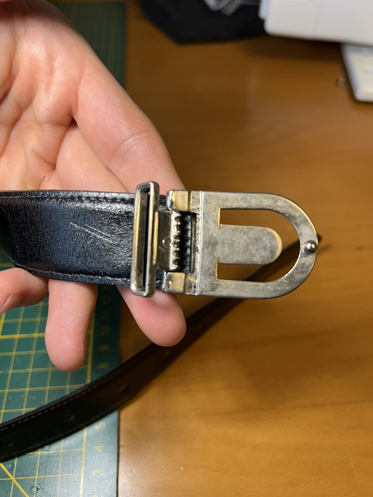 Giorgio Armani Vintage Georgio Armani reversible two-tone leather belt Size ONE SIZE - 17 Thumbnail