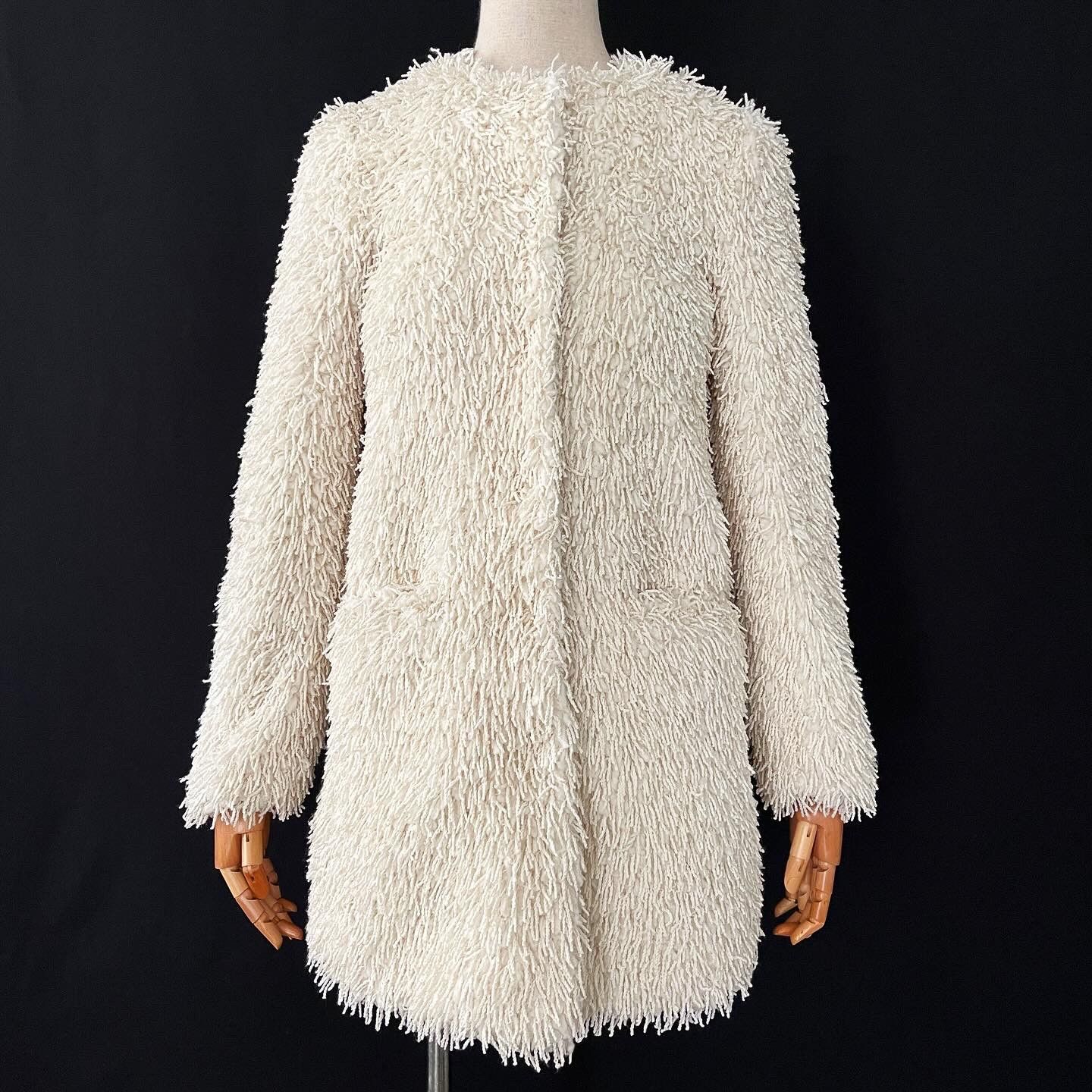 image of Elizabeth And James Coat in Bone, Women's (Size XS)