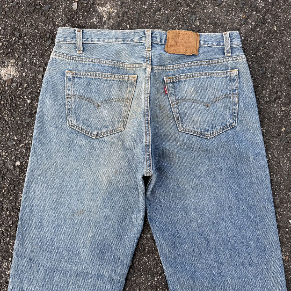 Levi's Vintage Clothing W35 VINTAGE LEVI'S 501 USA 91' FADED DENIM JEAN PANTS Size US 35 - 13 Thumbnail
