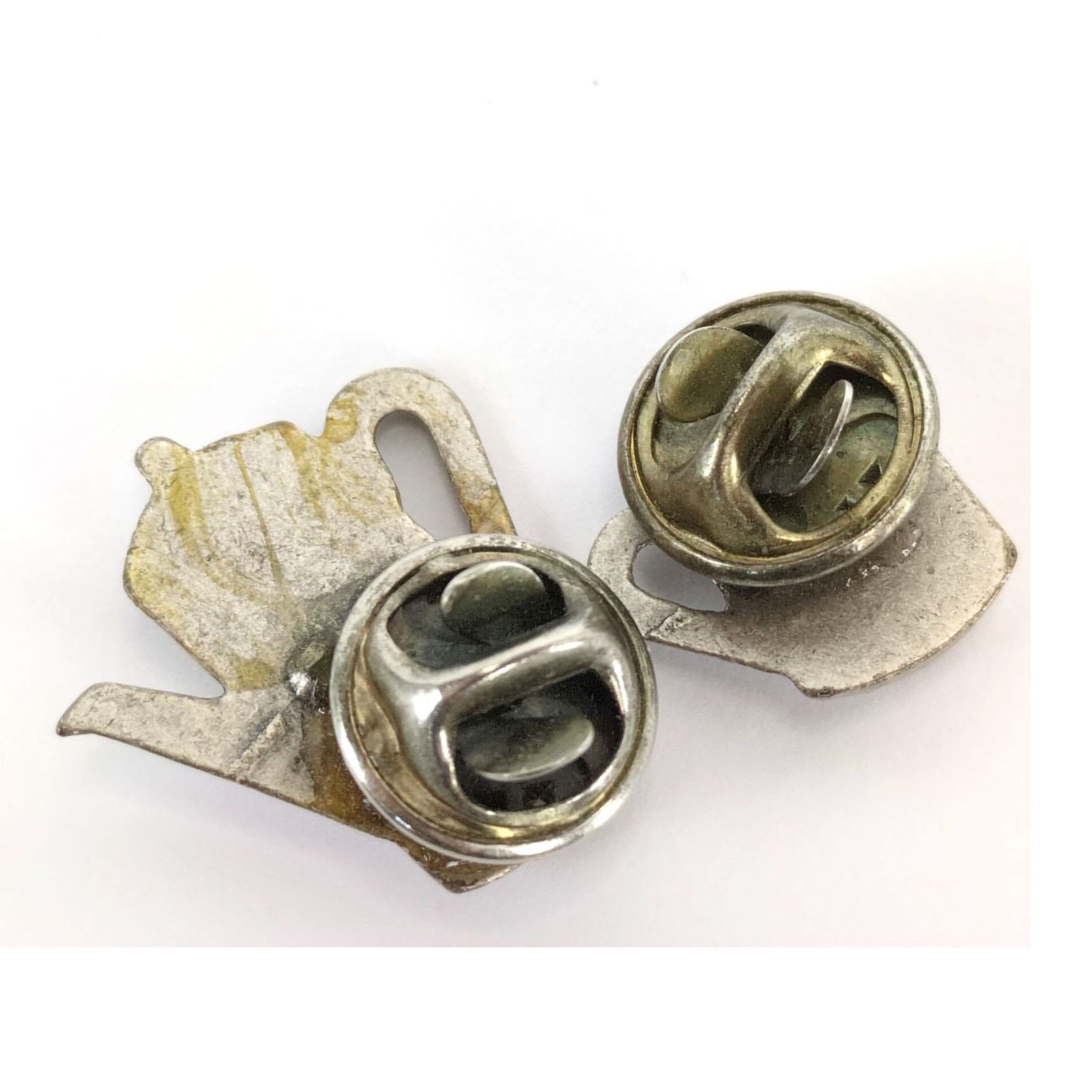 Vintage Set of 2 Pewter Coffee Tea Pot & Cup Lapel Tack Pins Size ONE SIZE - 5 Thumbnail
