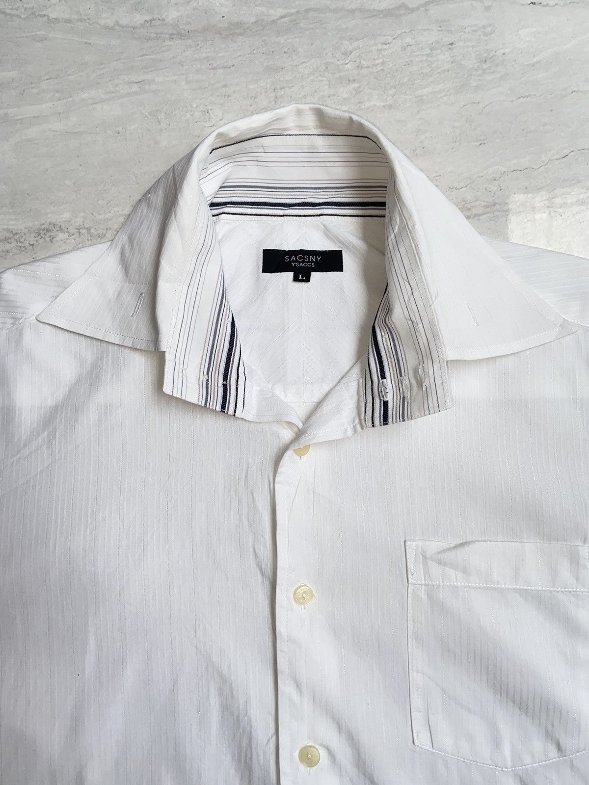 Yohji Yamamoto SACSNY Y’SACCS White Shirt Size US L / EU 52-54 / 3 - 9 Thumbnail