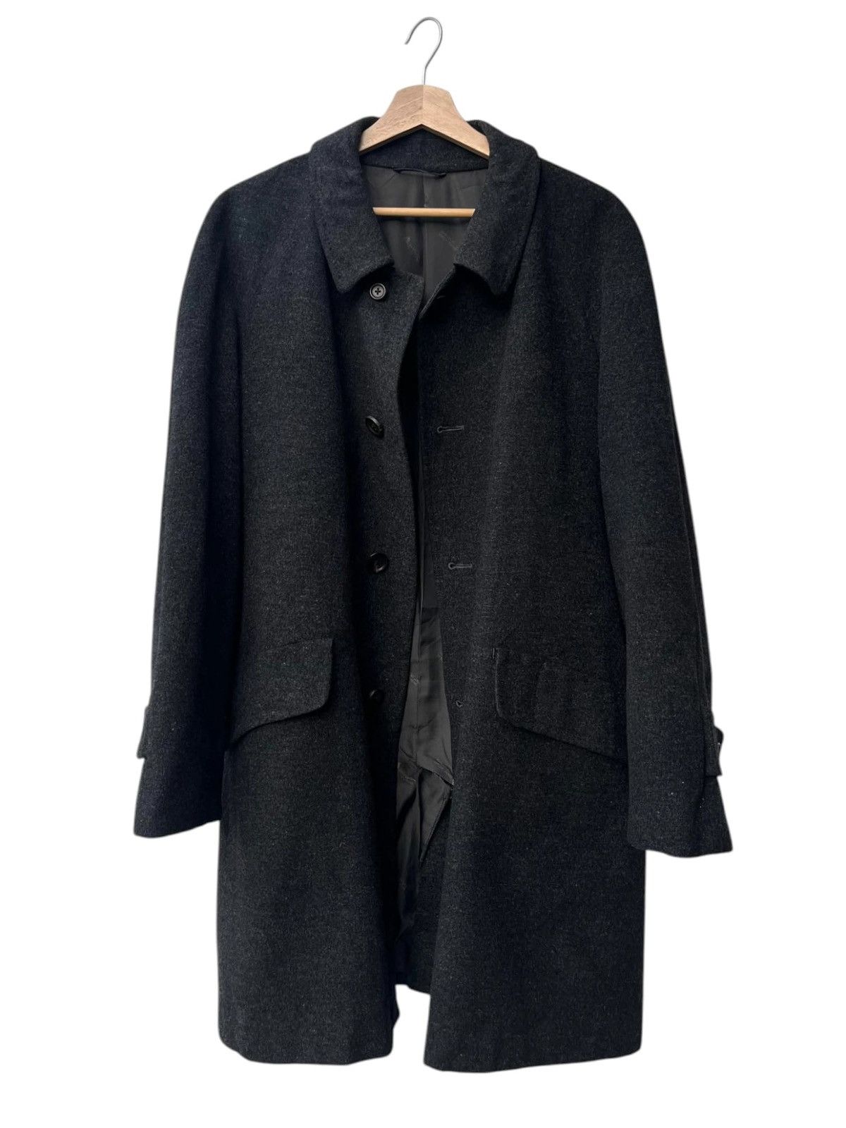 Aquascutum Vintage Aquascutum Wool Cashmere Blend Mac Coat Size US M / EU 48-50 / 2 - 2 Thumbnail