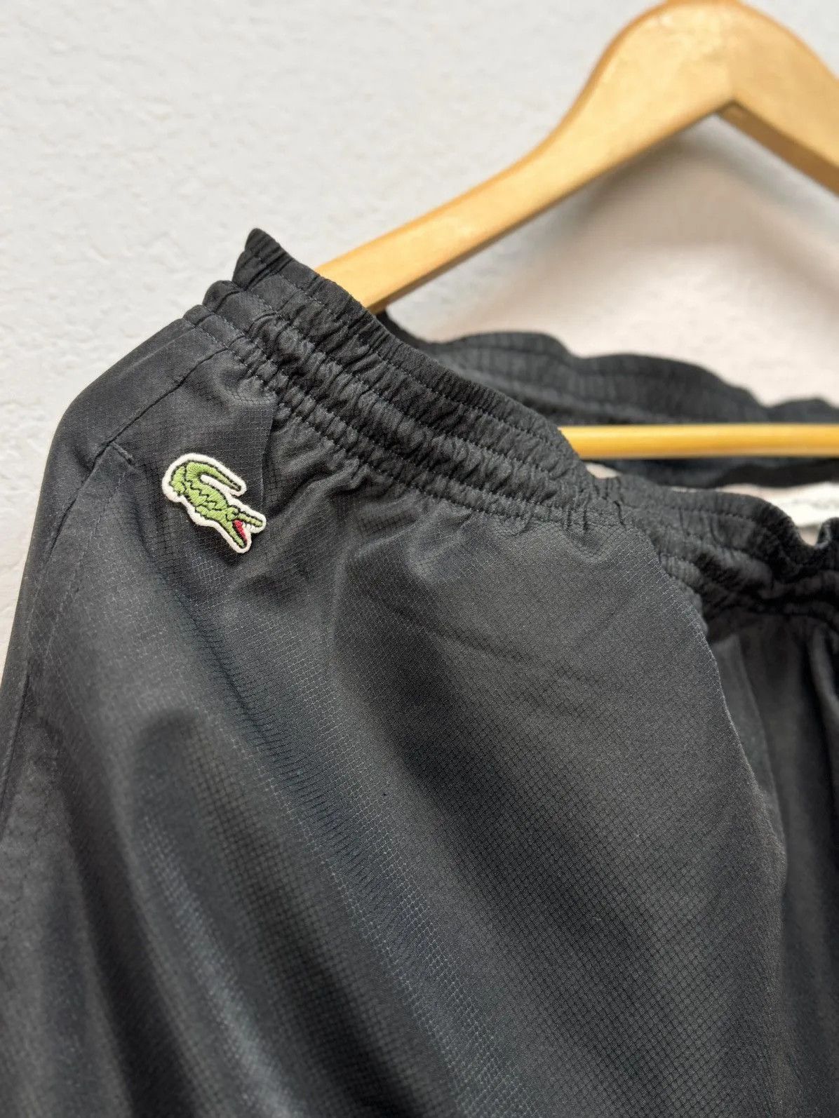 Lacoste × Vintage Vintage Nylon Lacoste Track Pants Drill Mini Logo Y2K Size US 34 / EU 50 - 10 Thumbnail
