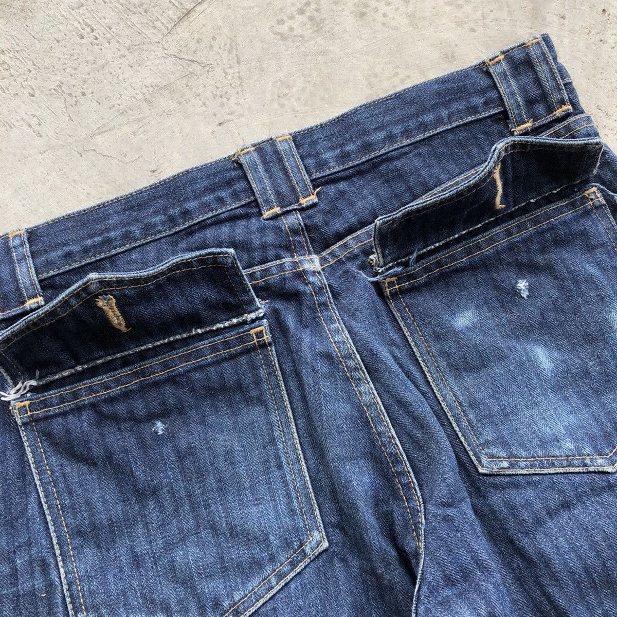 Other BISON Japanese Hickory Stripe Flared Jeans Size US 30 / EU 46 - 8 Thumbnail