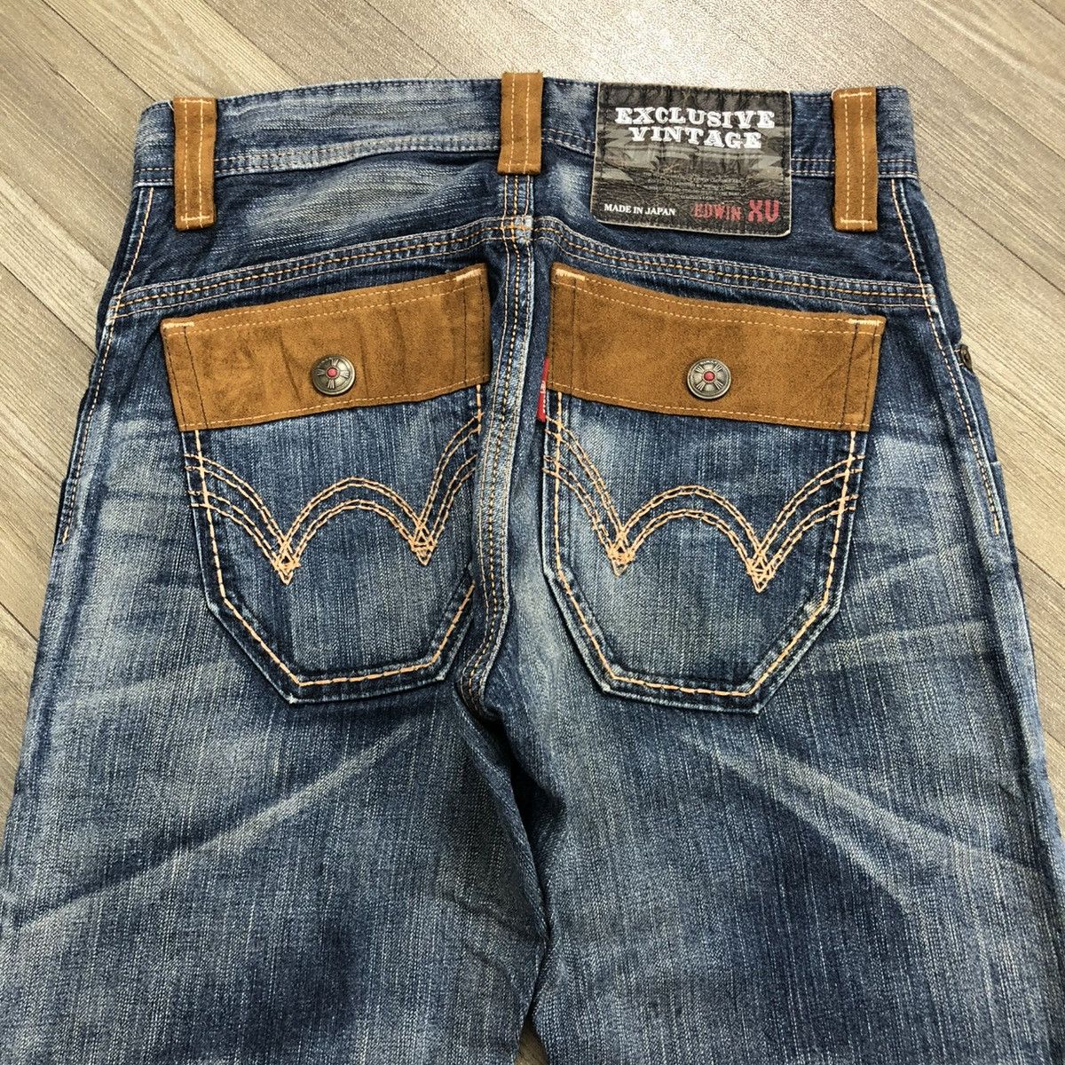 Edwin × If Six Was Nine × Japanese Brand 2000s Edwin Exclusive Vintage Nice Design Faded Jeans Y2K Size US 28 / EU 44 - 17 Thumbnail