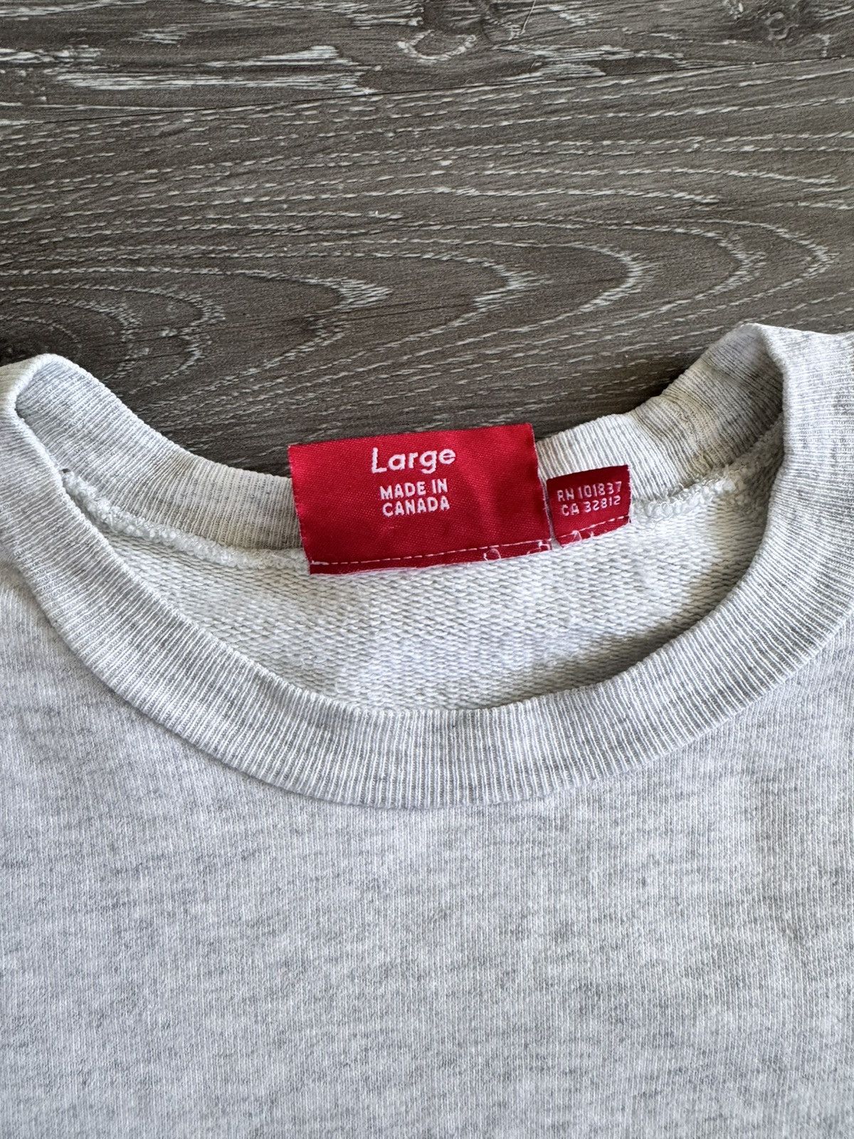 Supreme Supreme Gray Screenprint Box Logo Crewneck 2007 Size US L / EU 52-54 / 3 - 4 Thumbnail