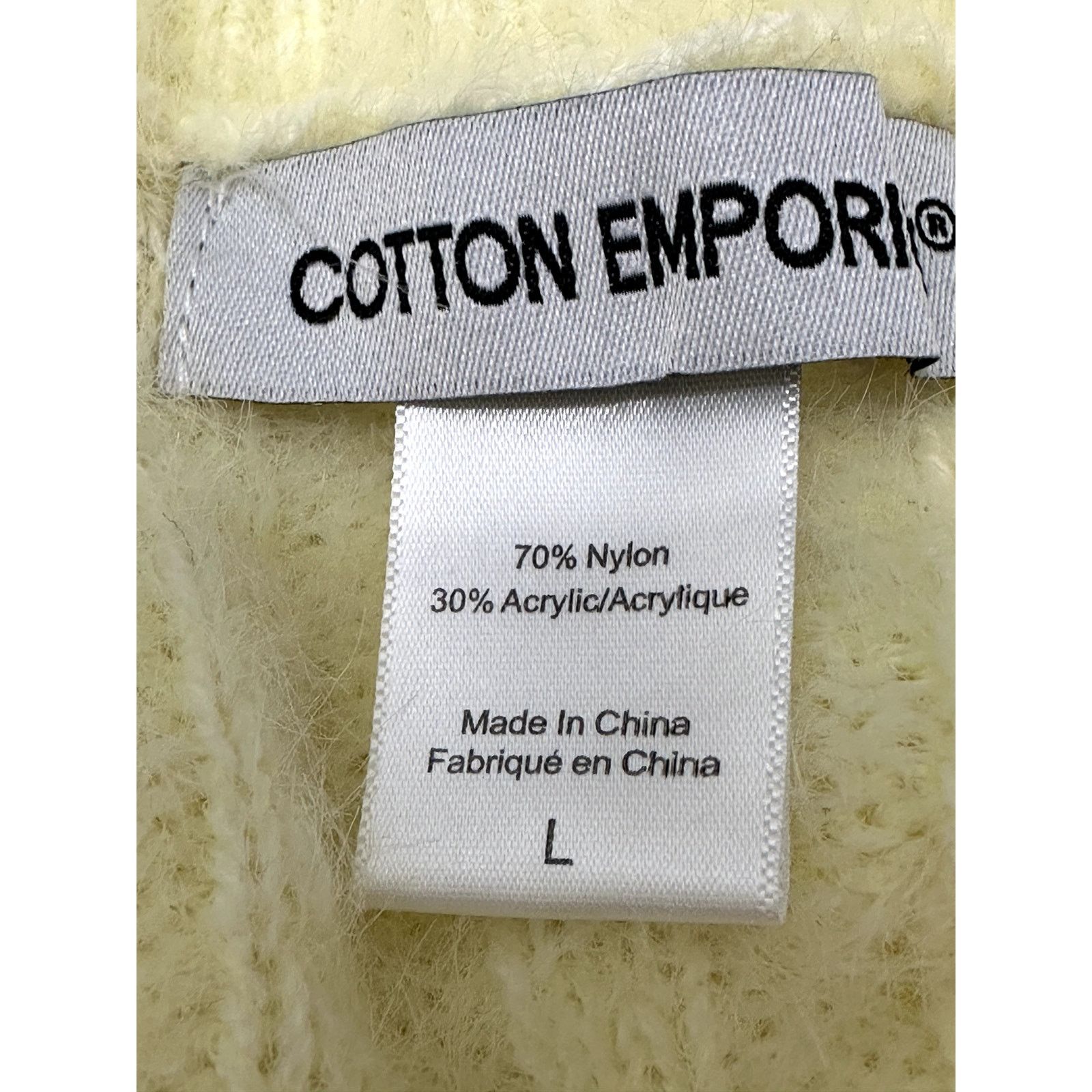 Other Cotton Emporium Fuzzy Sweater Long Sleeve Butter Yellow L Size L / US 10 / IT 46 - 7 Thumbnail