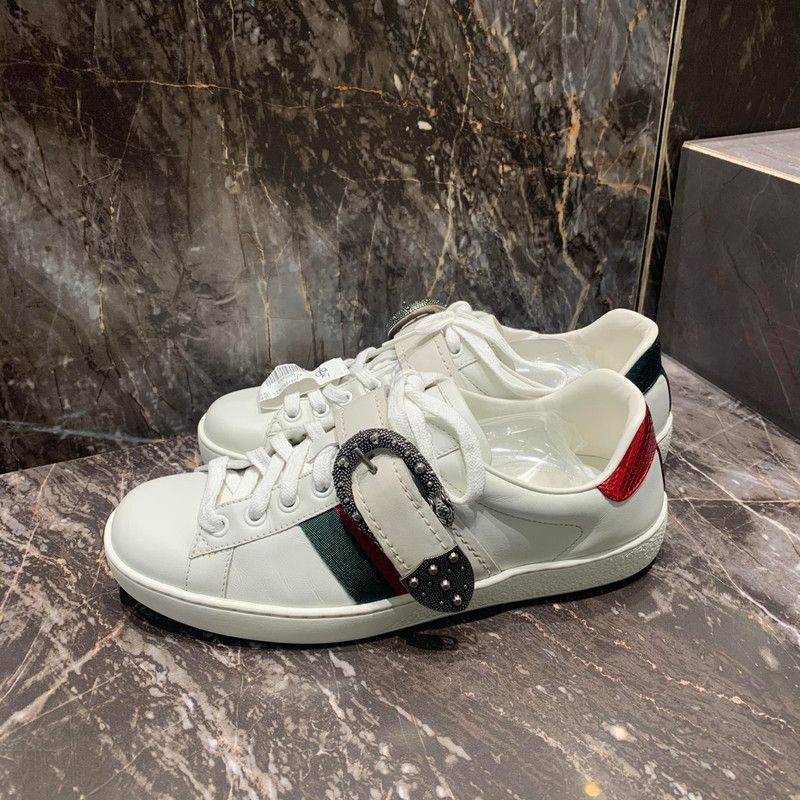 Gucci Gucci Leather Casual Sneakers with Strap 0079 Size US 8.5 / EU 41-42 - 1 Thumbnail