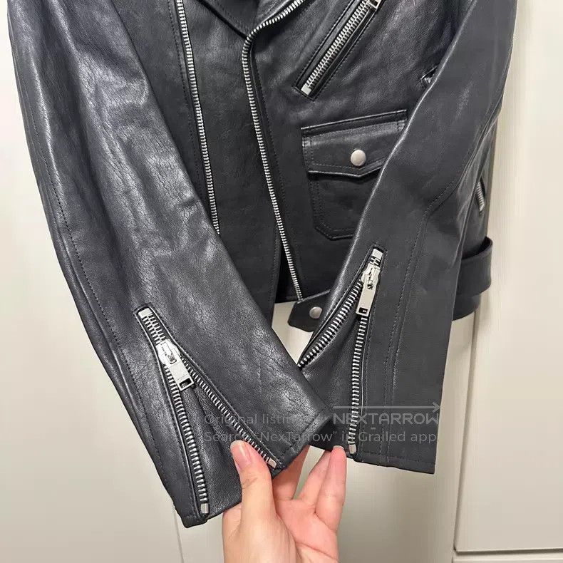 Saint Laurent Paris Saint Laurent Paris Classic Sheepskin Biker Jacket with St Size XS / US 0-2 / IT 36-38 - 4 Thumbnail