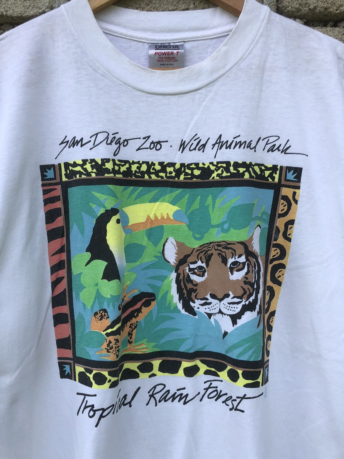 The Mountain Vintage 80s 90s San Diego Zoo Wild Animal Park Art Tshirt Size US L / EU 52-54 / 3 - 4 Thumbnail
