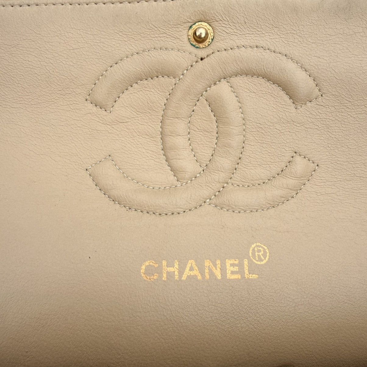 Chanel Chanel Medium Flap Beige Timeless Classic Vintage Shoulder Size ONE SIZE - 19 Thumbnail