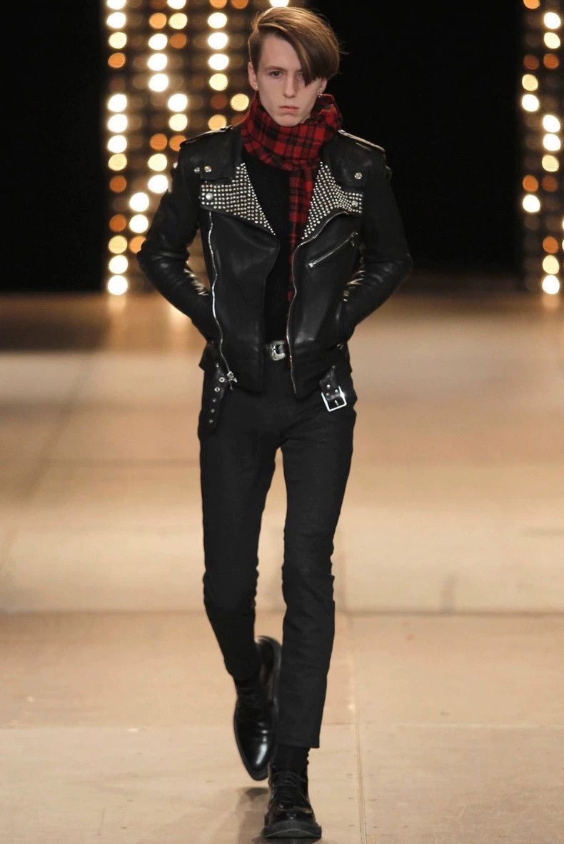 Saint Laurent Paris Saint Laurent Paris 14FW bullet rivet leather jacket-2506 Size US M / EU 48-50 / 2 - 2 Thumbnail