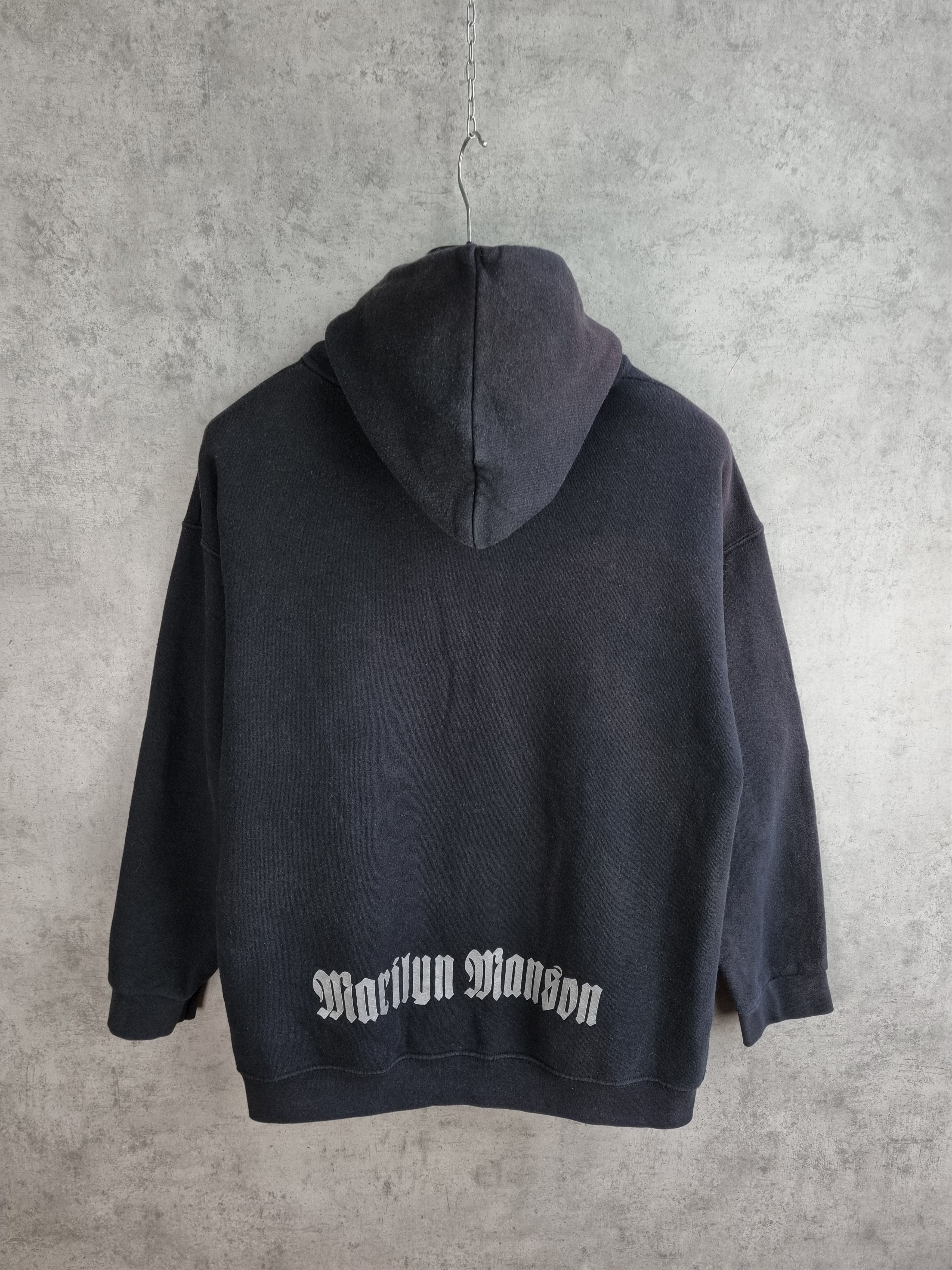 Band Tees × Marilyn Manson × Vintage Marilyn Manson Zip Up Hoodie Size US M / EU 48-50 / 2 - 3 Thumbnail