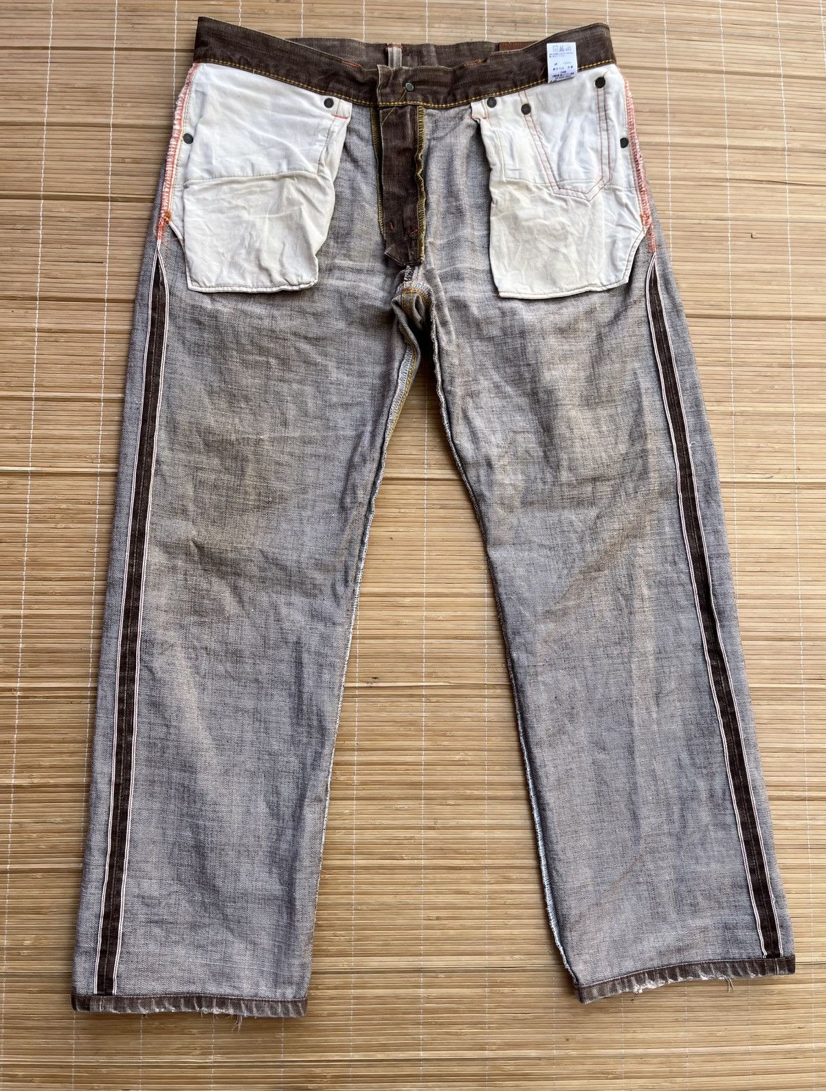 Edwin Vintage Edwin 505zx selvedge denim distress Size US 35 - 3 Thumbnail