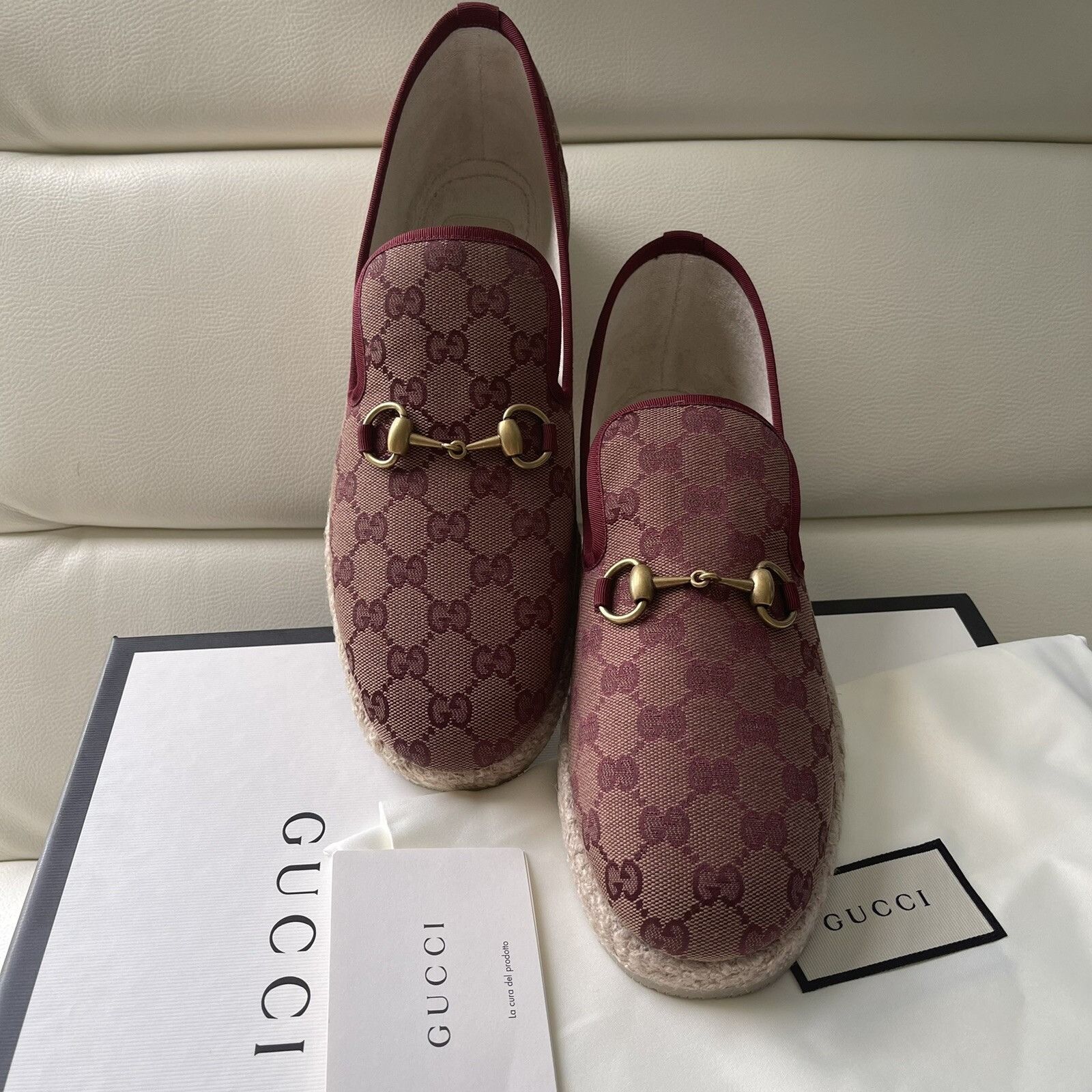 Gucci NIB $790 Gucci Men GG Monogram Sneakers Loafer Shoes Brown 9 Size US 9 / EU 42 - 11 Thumbnail