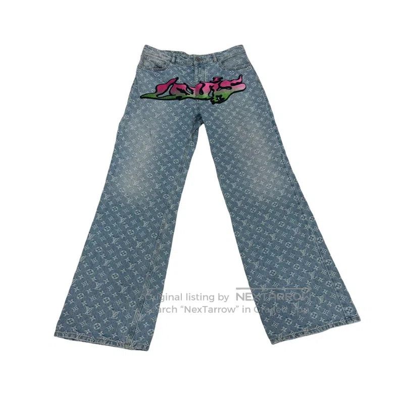 Louis Vuitton Louis Vuitton Flame full of graffiti jeans Size US 32 / EU 48 - 2 Thumbnail