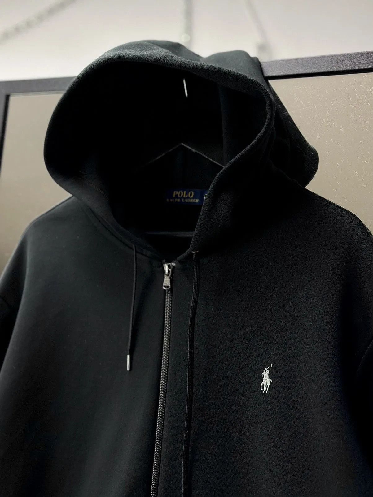 Ralph Lauren Zip Hoodie Black Polo Ralph Lauren Vintage Oversize Y2K Size US XXL / EU 58 / 5 - 2 Thumbnail