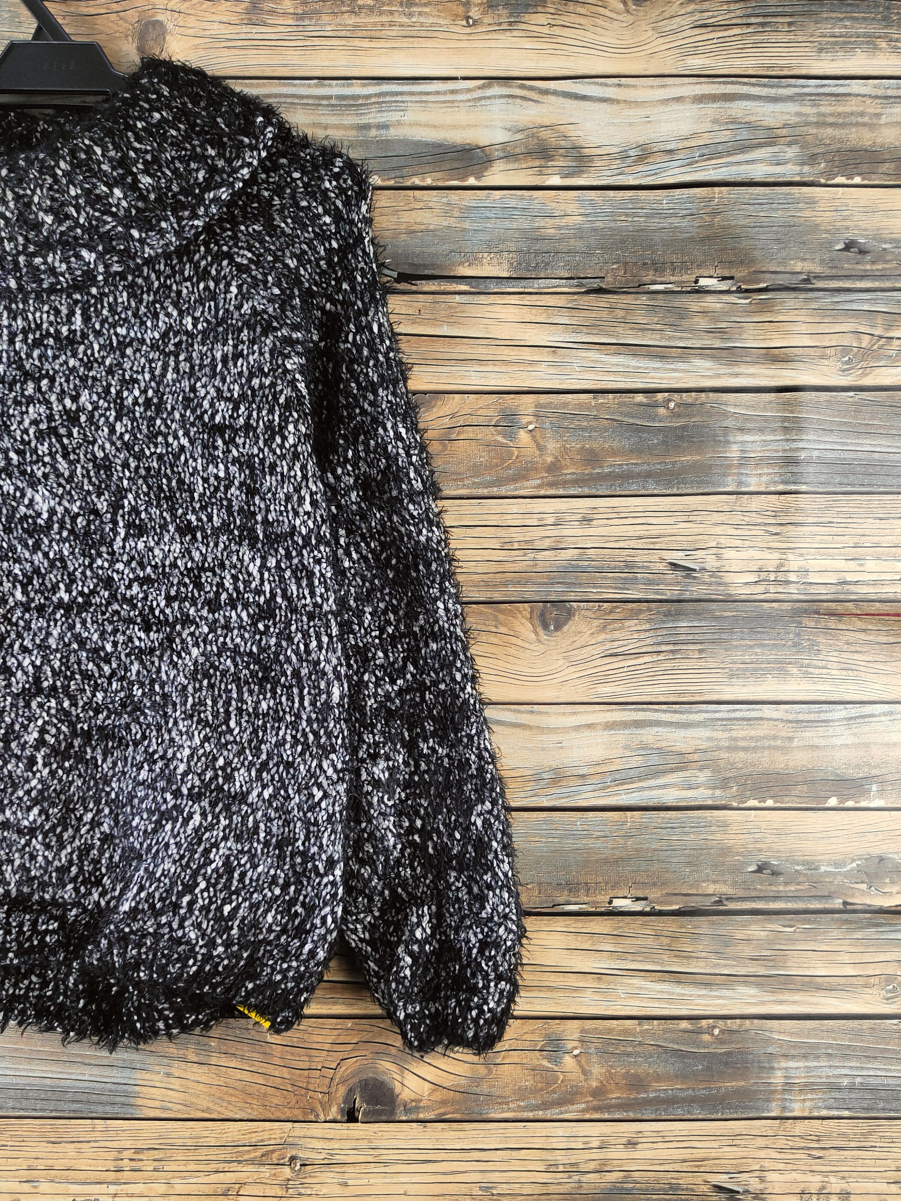 Japanese Brand DL Lepsim Black Fur shaggy Mohair Knitwear #46-998 Size M / US 6-8 / IT 42-44 - 5 Thumbnail