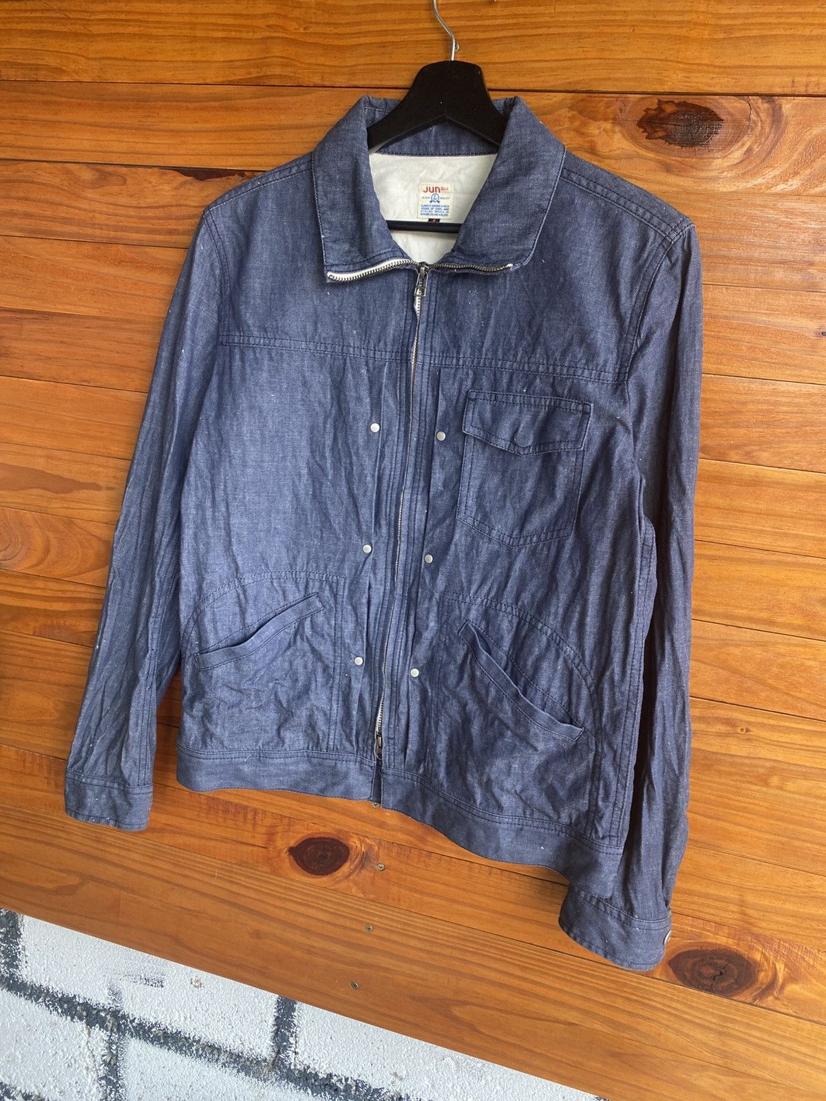 JUN MEN JunRed Vintage Workwear-Style Denim Jacket – Japanese Casual Size US S / EU 44-46 / 1 - 4 Thumbnail