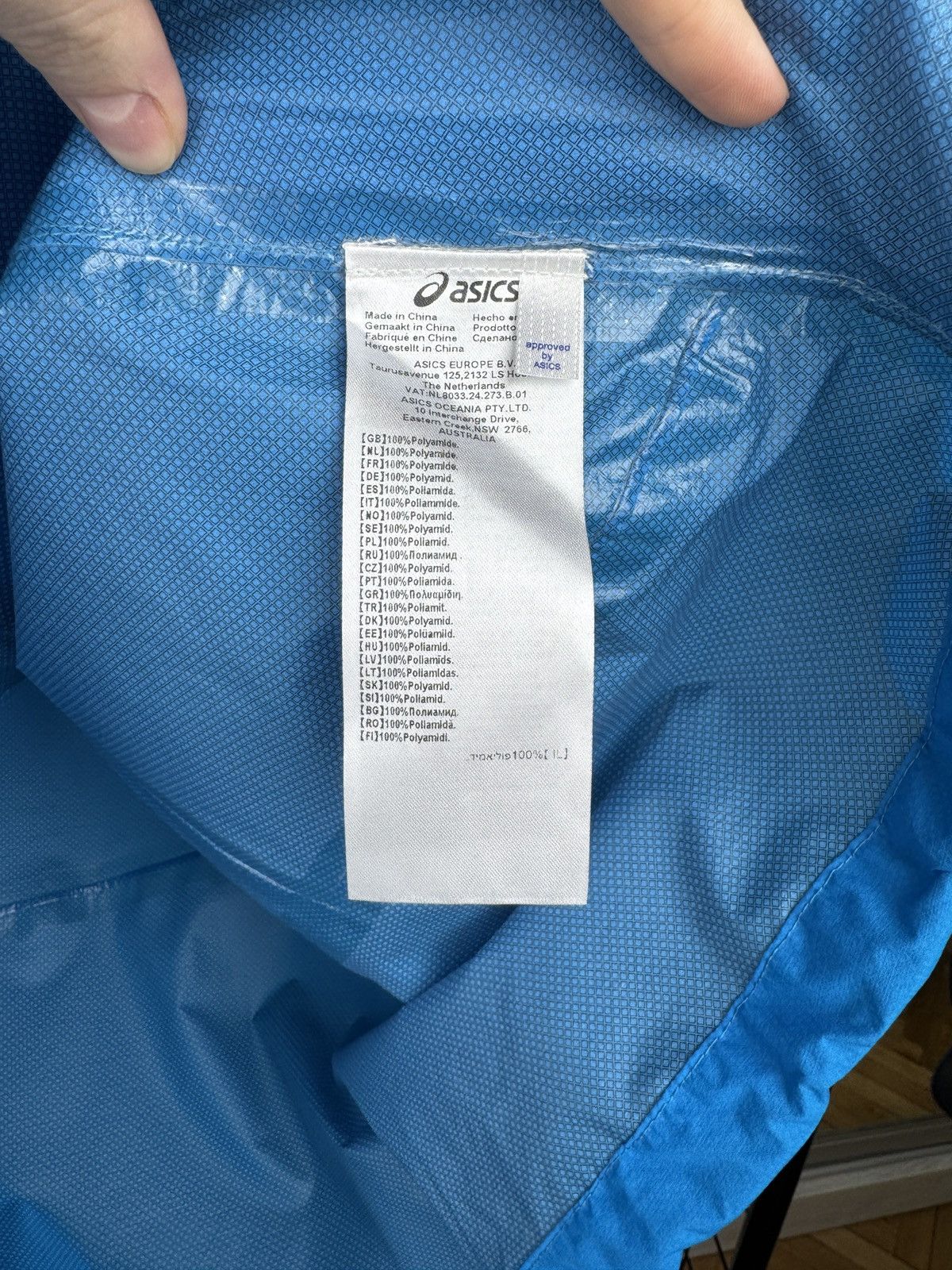 Asics Asics Team Europe Pro Elite 2019 Storm Jacket size L Size US L / EU 52-54 / 3 - 12 Thumbnail