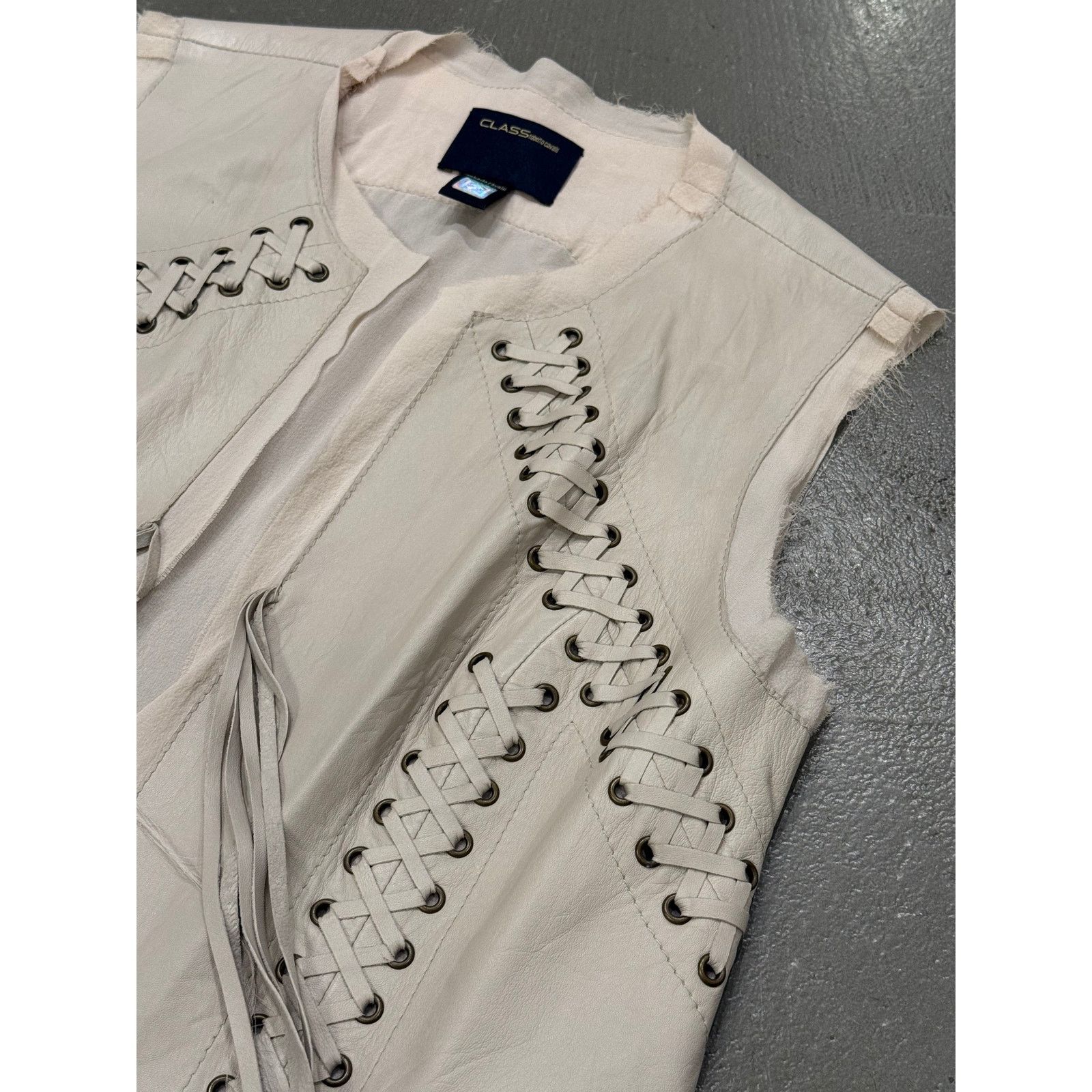 Roberto Cavalli 2000s Roberto Cavalli bondage harness leather vest Size US XS / EU 42 / 0 - 6 Thumbnail