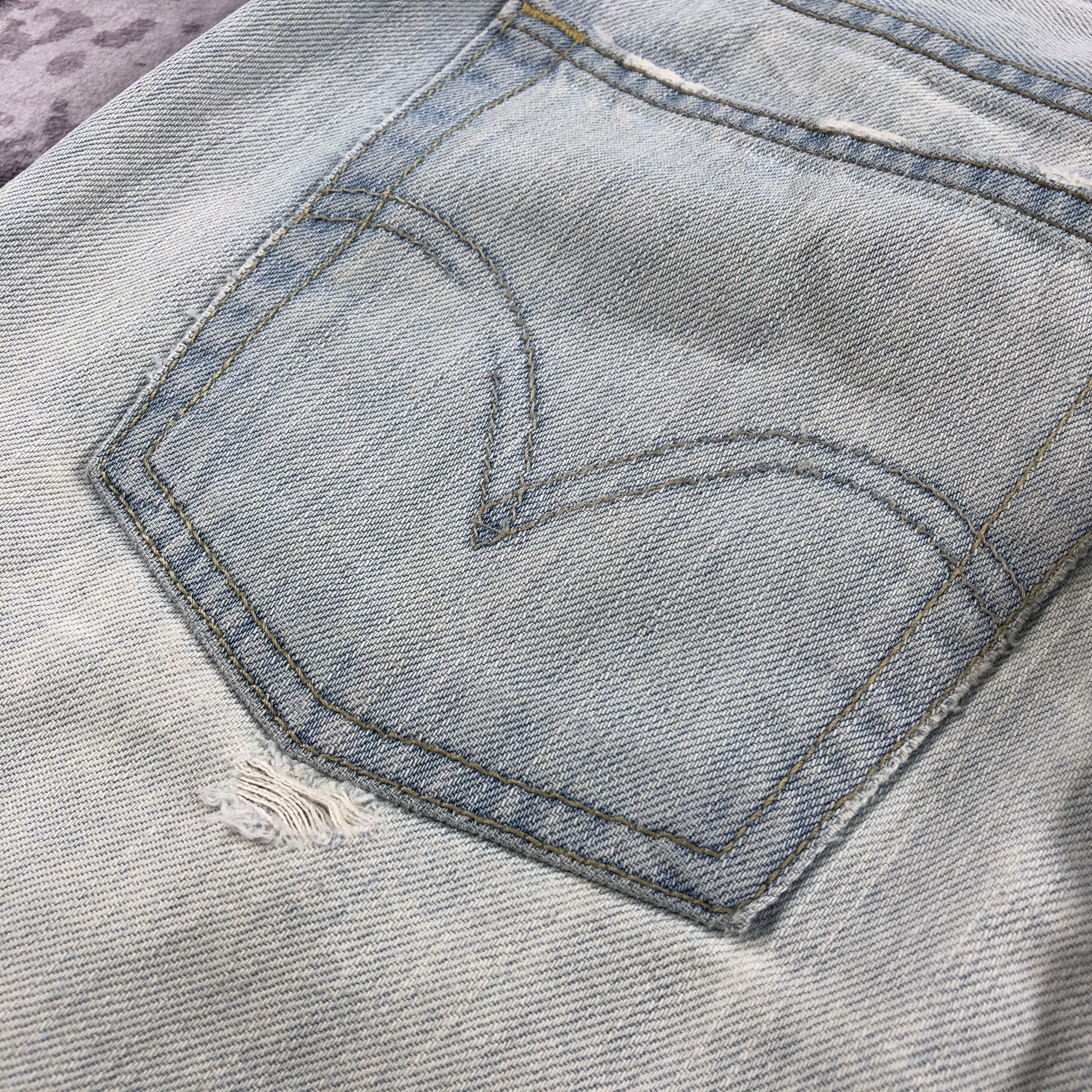 Levi's Vintage Light Wash Levis 527 Flare Jeans-JM2612 Size US 34 / EU 50 - 6 Thumbnail