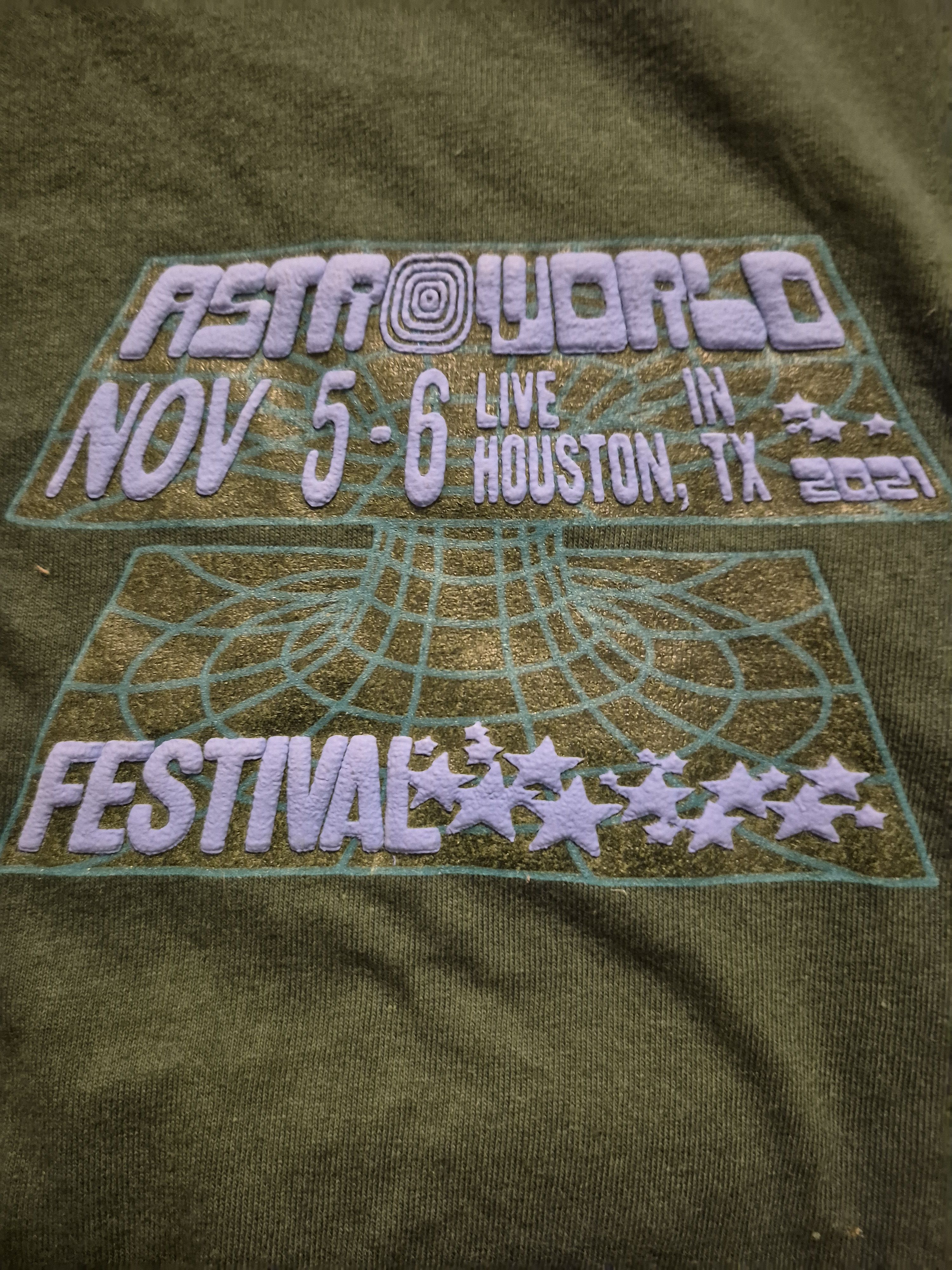 Travis Scott Travis Scott AstroWorld Green Tour Tee Size XL Size US XL / EU 56 / 4 - 2 Thumbnail