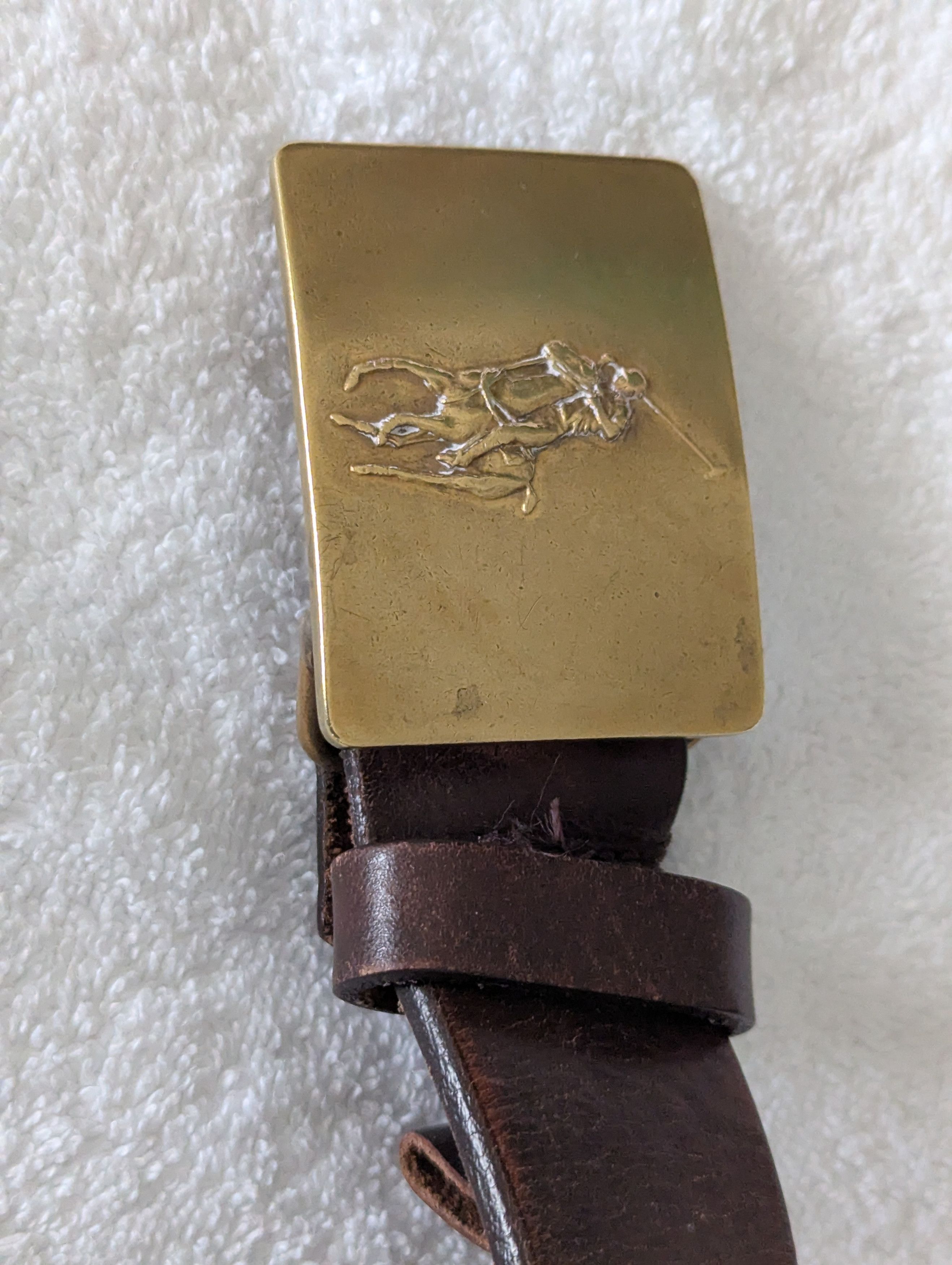 Polo Ralph Lauren Leather Belt Size 38 - 2 Thumbnail